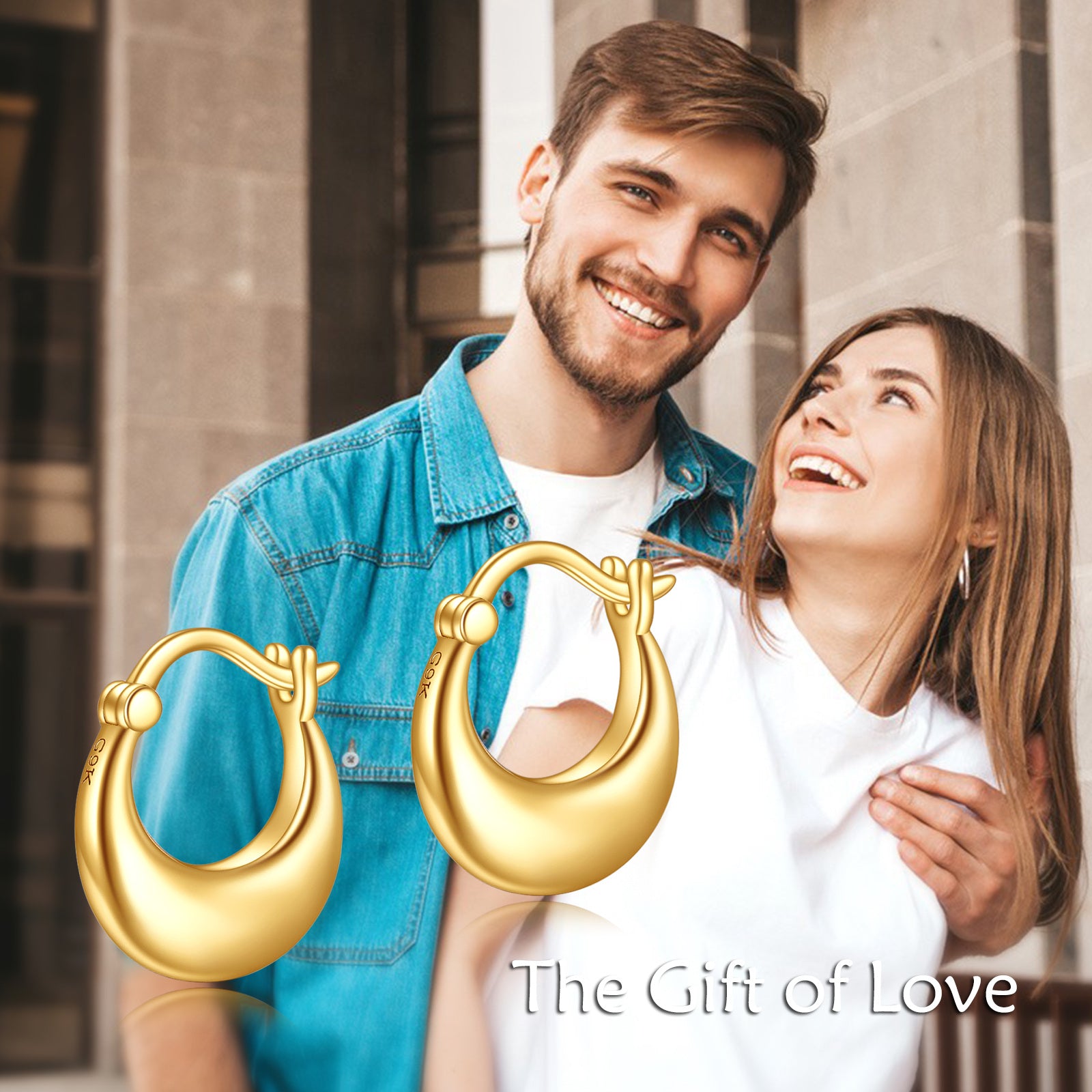 9K Gold Drop Earrings