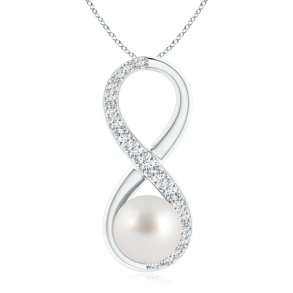 South Sea Pearl and Diamond Infinity Pendant