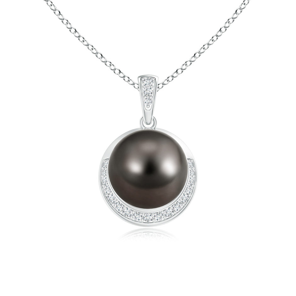 Tahitian Pearl Crescent Pendant