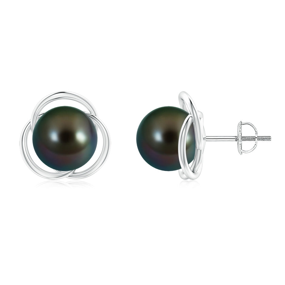 Tahitian Pearl Love Knot Studs