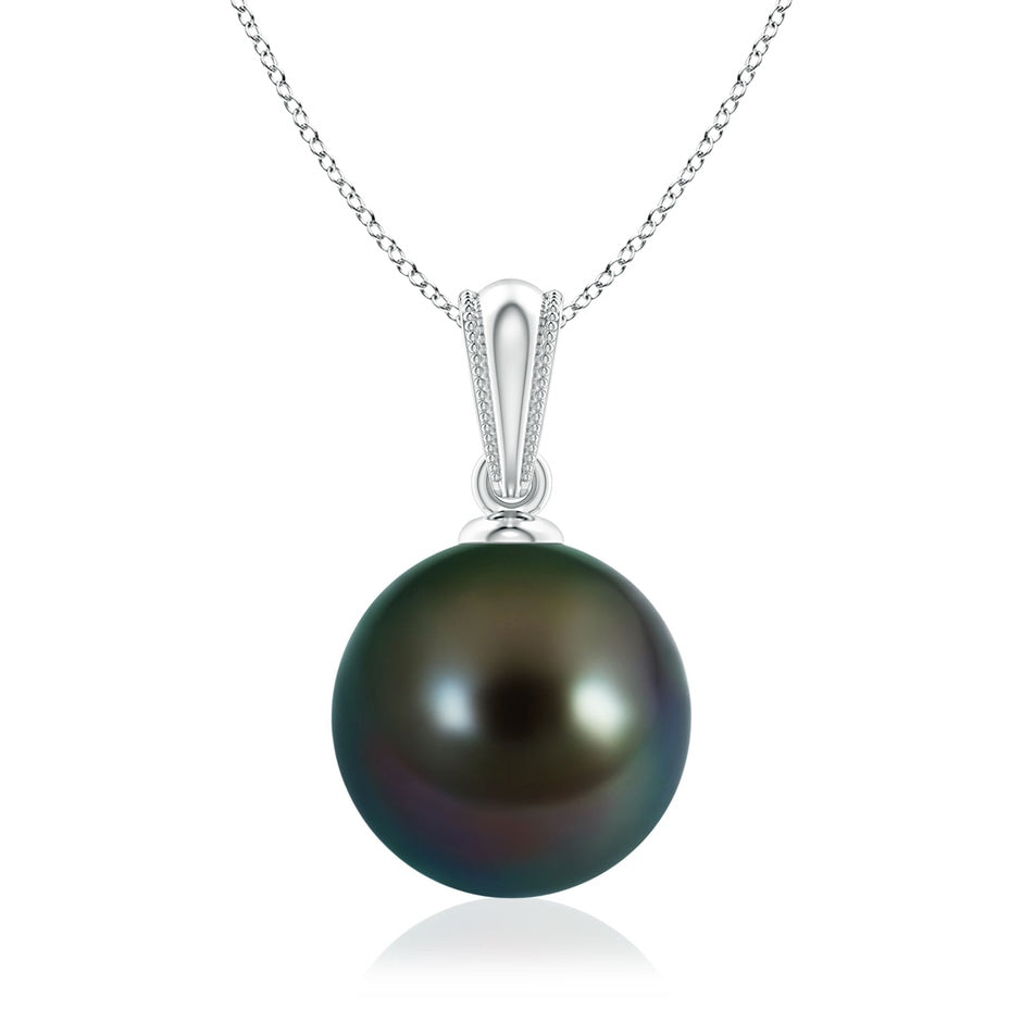 Tahitian Pearl Pendant with Ornate Bale