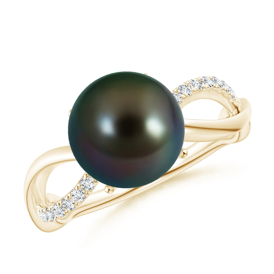 Tahitian Pearl Infinity Ring
