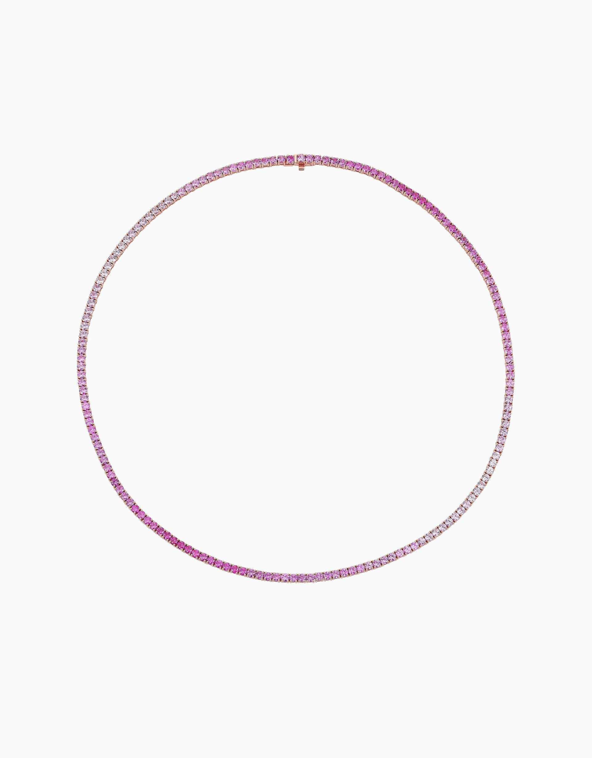 Ombre Tennis Necklace - Flamingo (EXCLUSIVE)