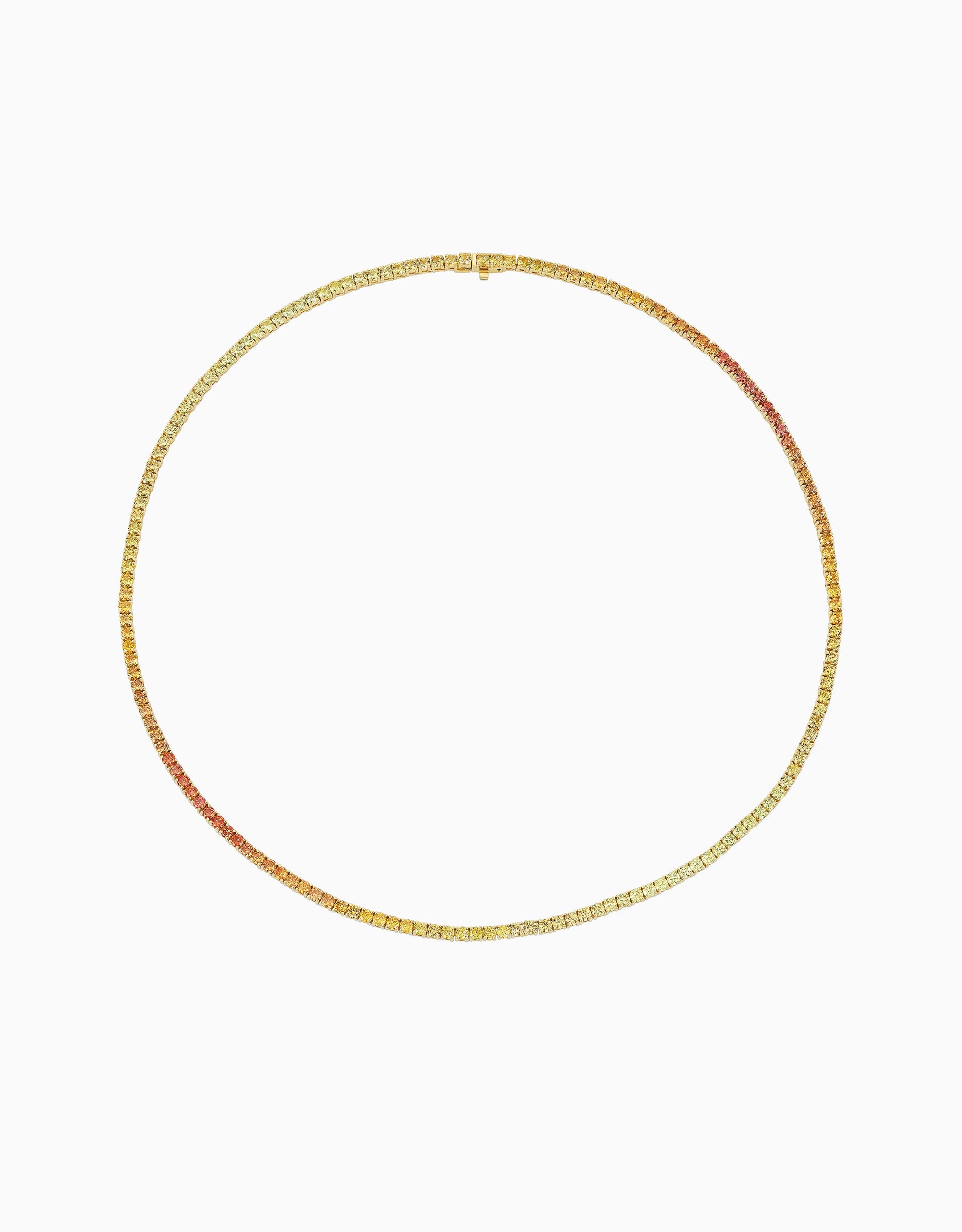 Ombre Tennis Necklace - Sunrise (EXCLUSIVE)