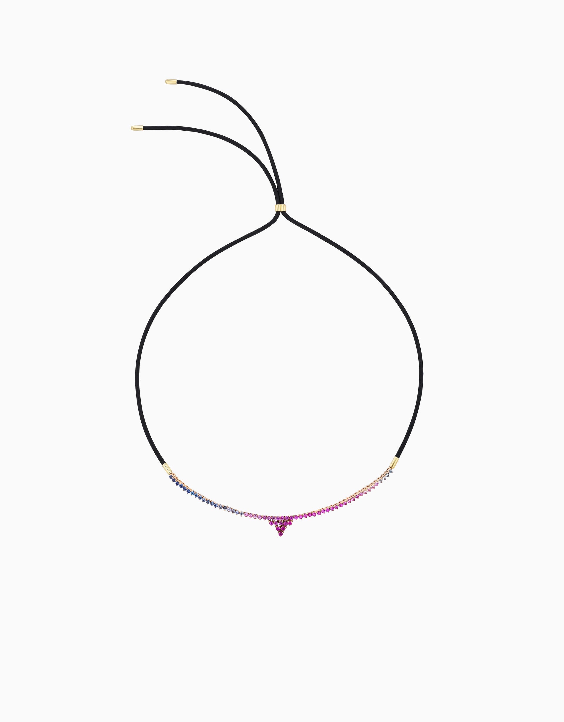 Half Tennis Necklace
