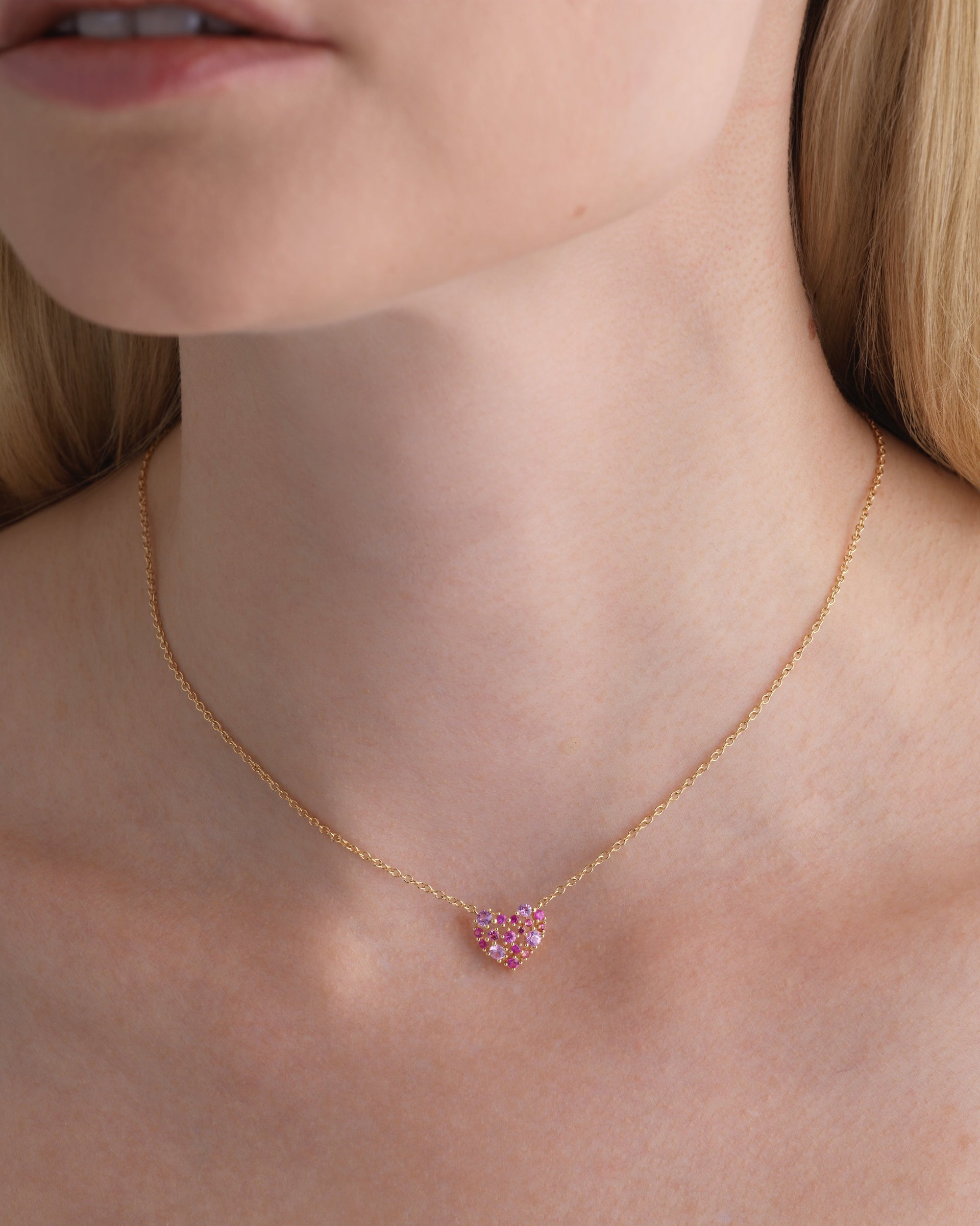 Lacey Necklace - Pink Sapphire