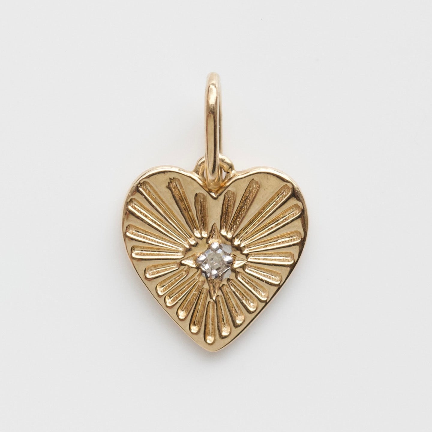 Diamond Heart Charm