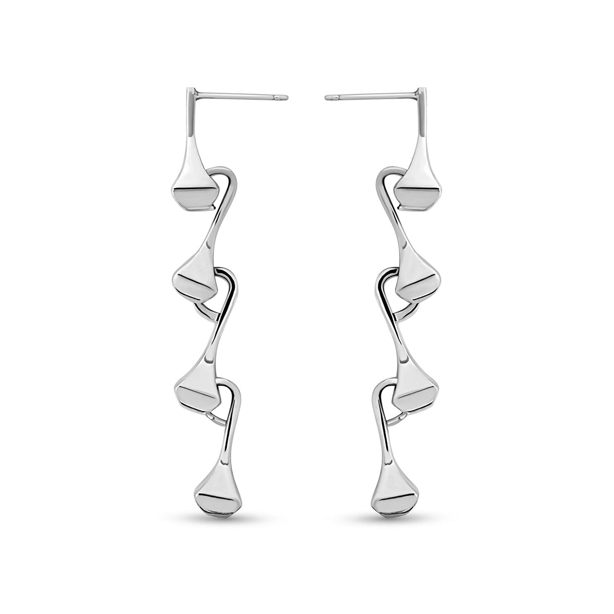 AMAZON DROP EARRINGS SILVER