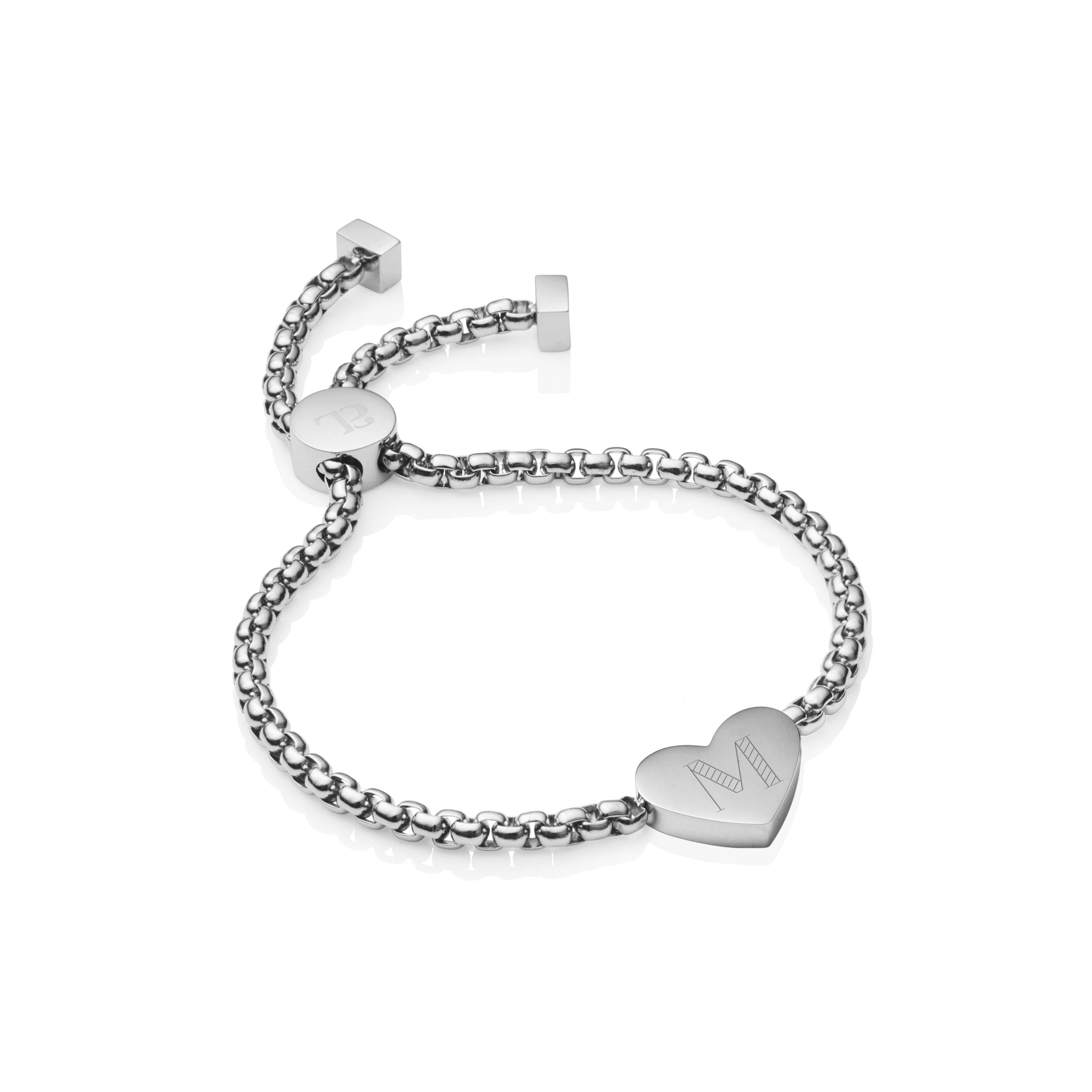 Personalize Heart Bracelet (Silver)