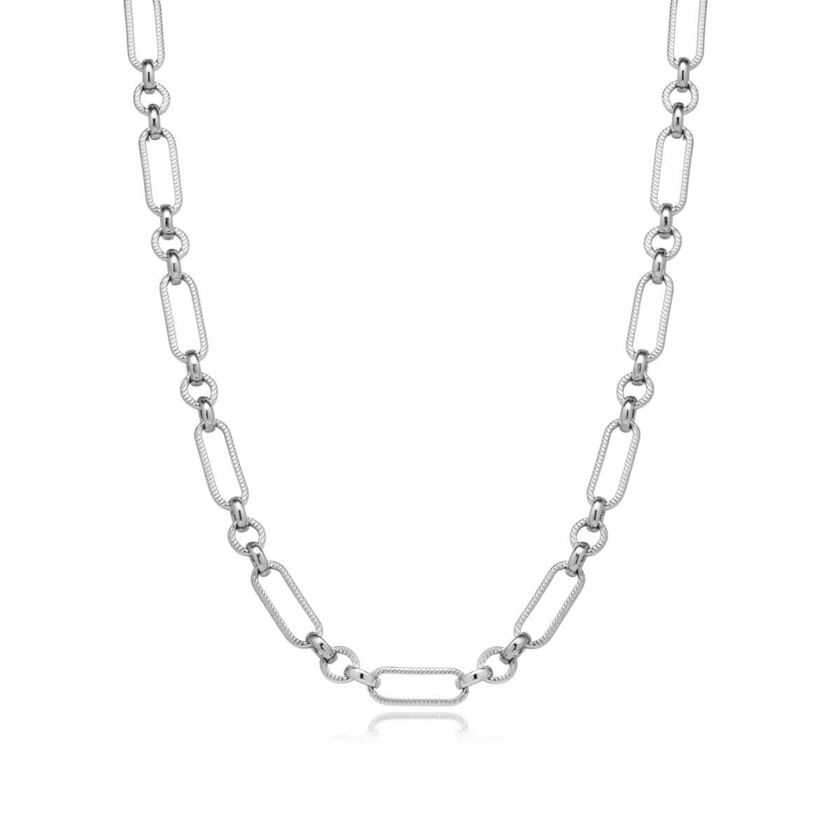 Figaro Chain Necklace (Silver)