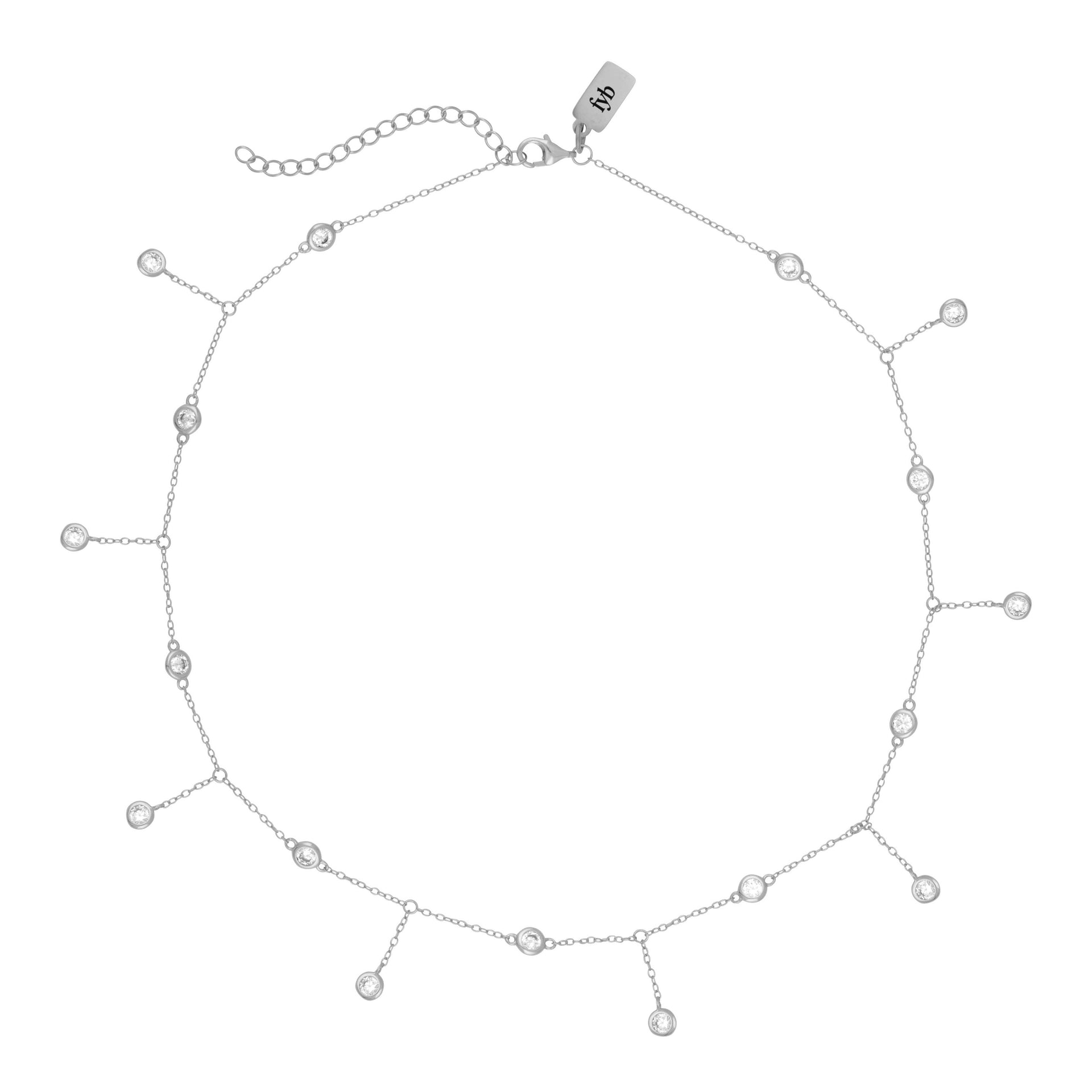 Arabella Shaker Necklace Silver