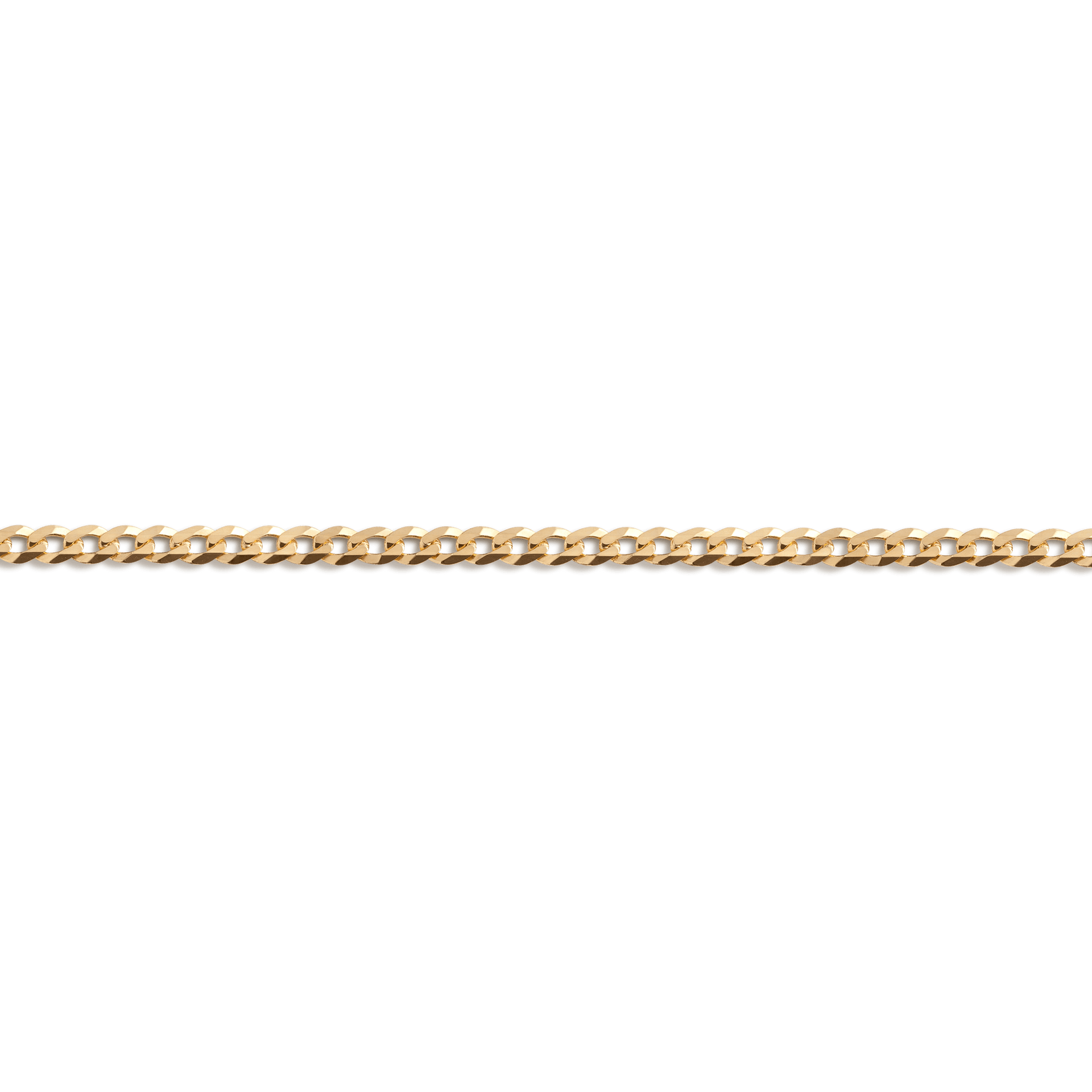 Large Gold Curb Chain Bracelet