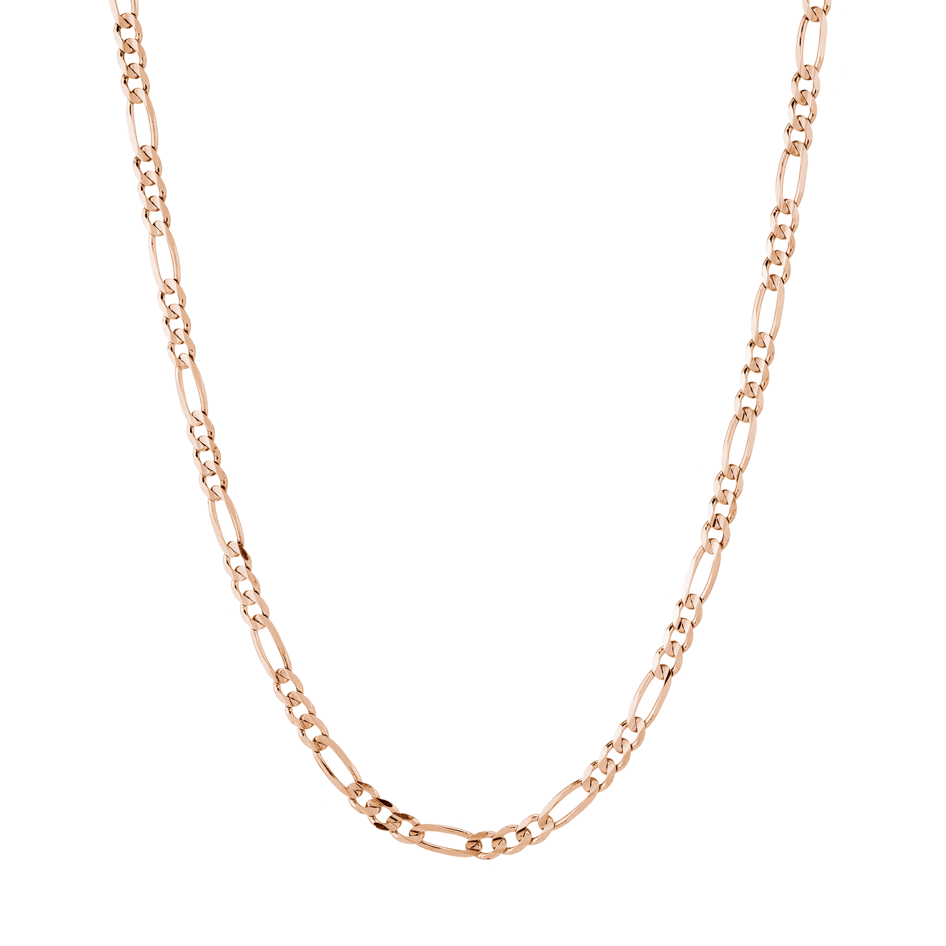Large Gold Figaro Chain Necklace