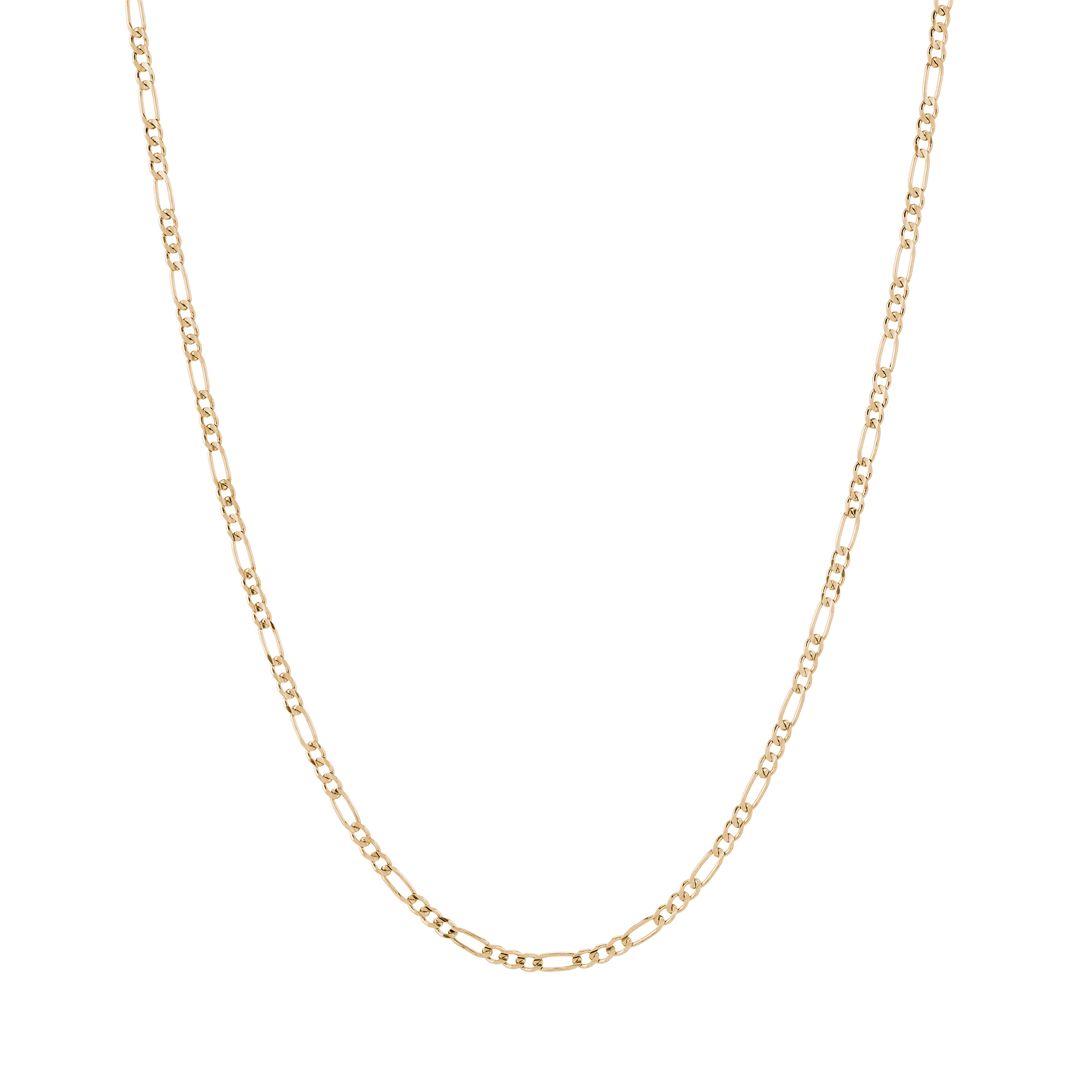 Medium Gold Figaro Chain Necklace