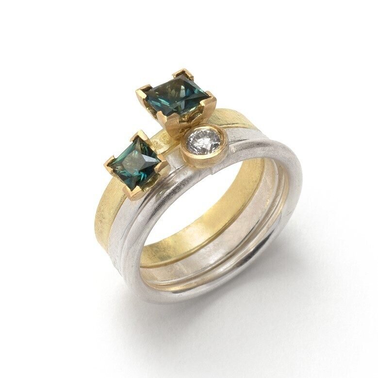 silver-and-gold-stack-with-sapphire-and-diamond