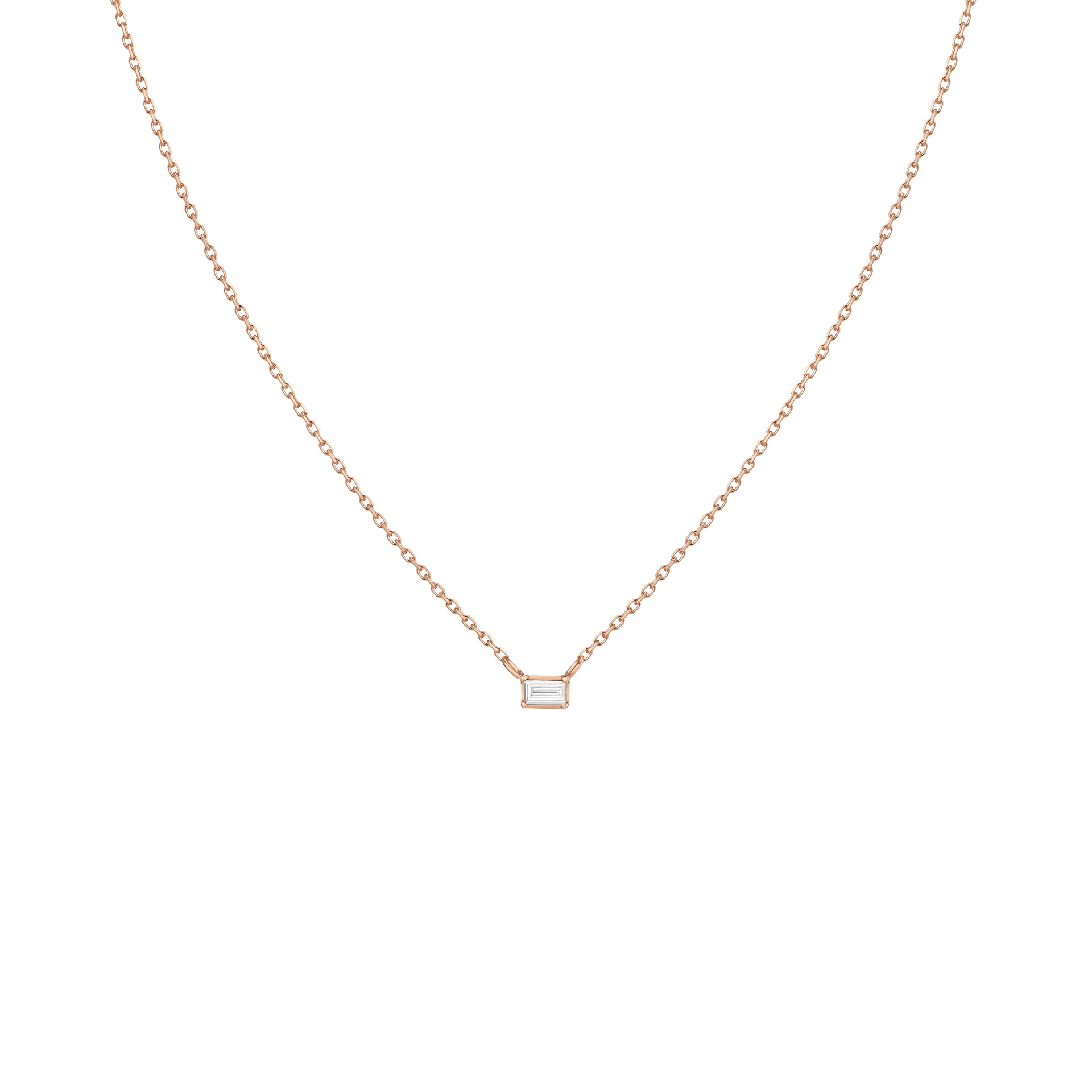 Baguette Diamond Necklace