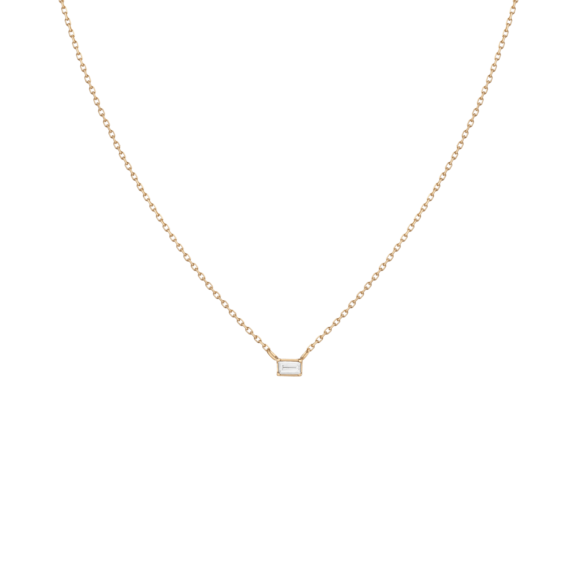 Baguette Diamond Necklace