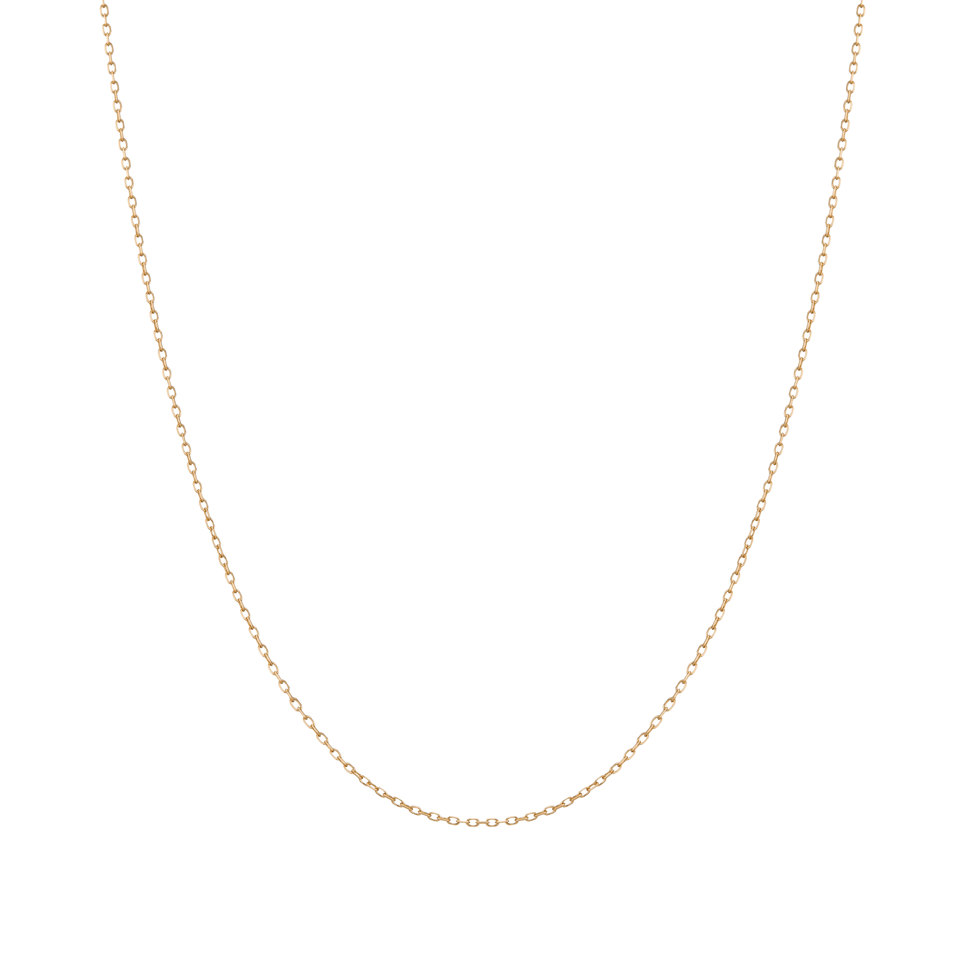 Gold Diamond Cut Chain Necklace