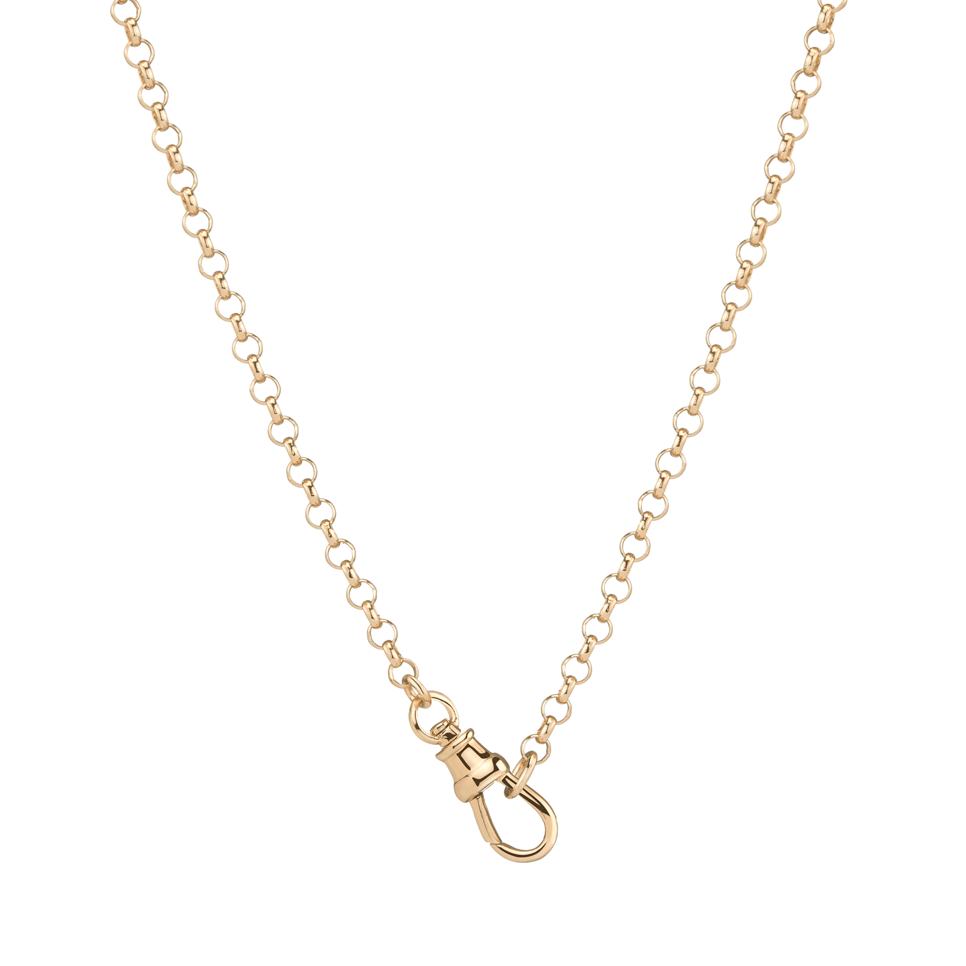 Gold Rolo Chain Necklace