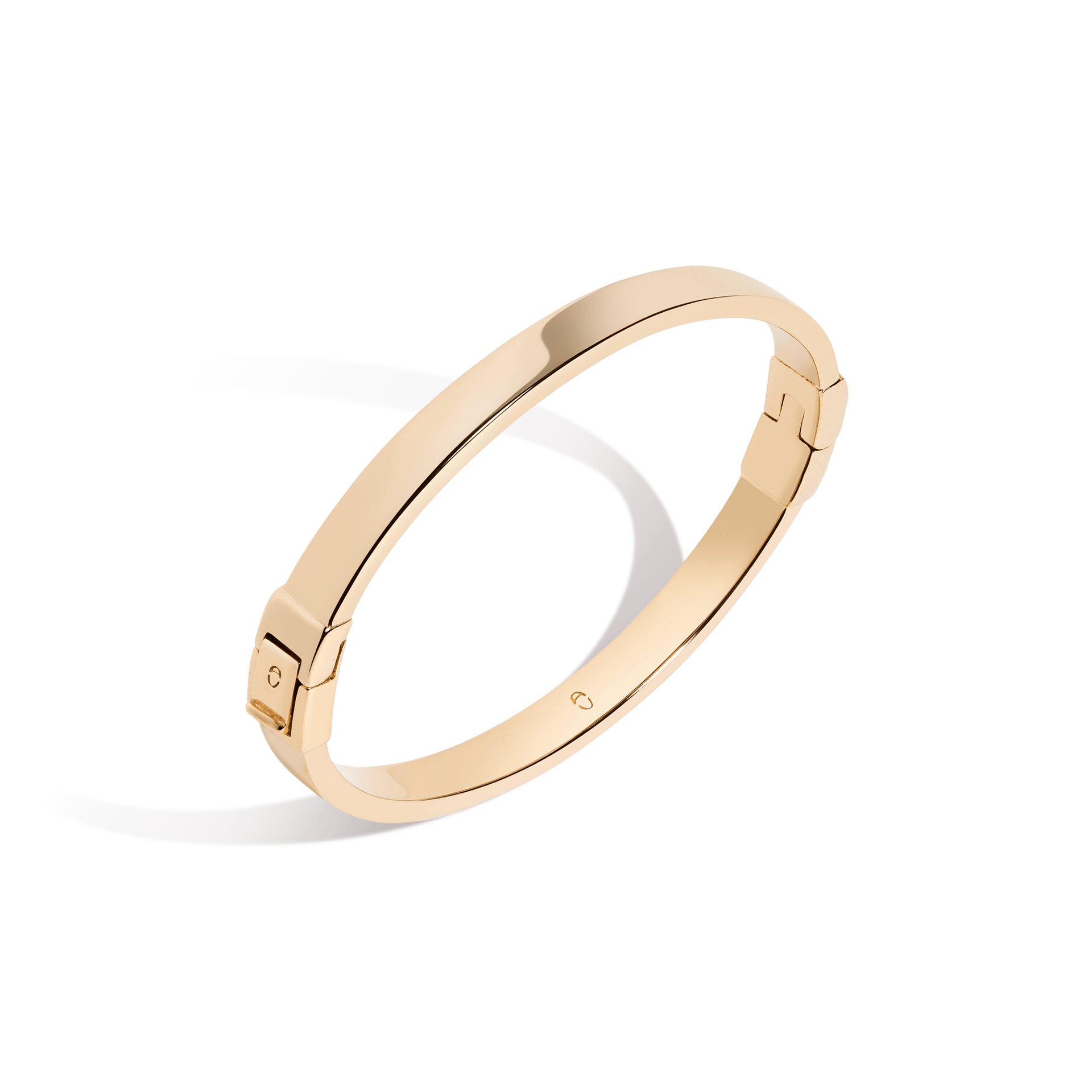 Classic Gold Hinged Bracelet