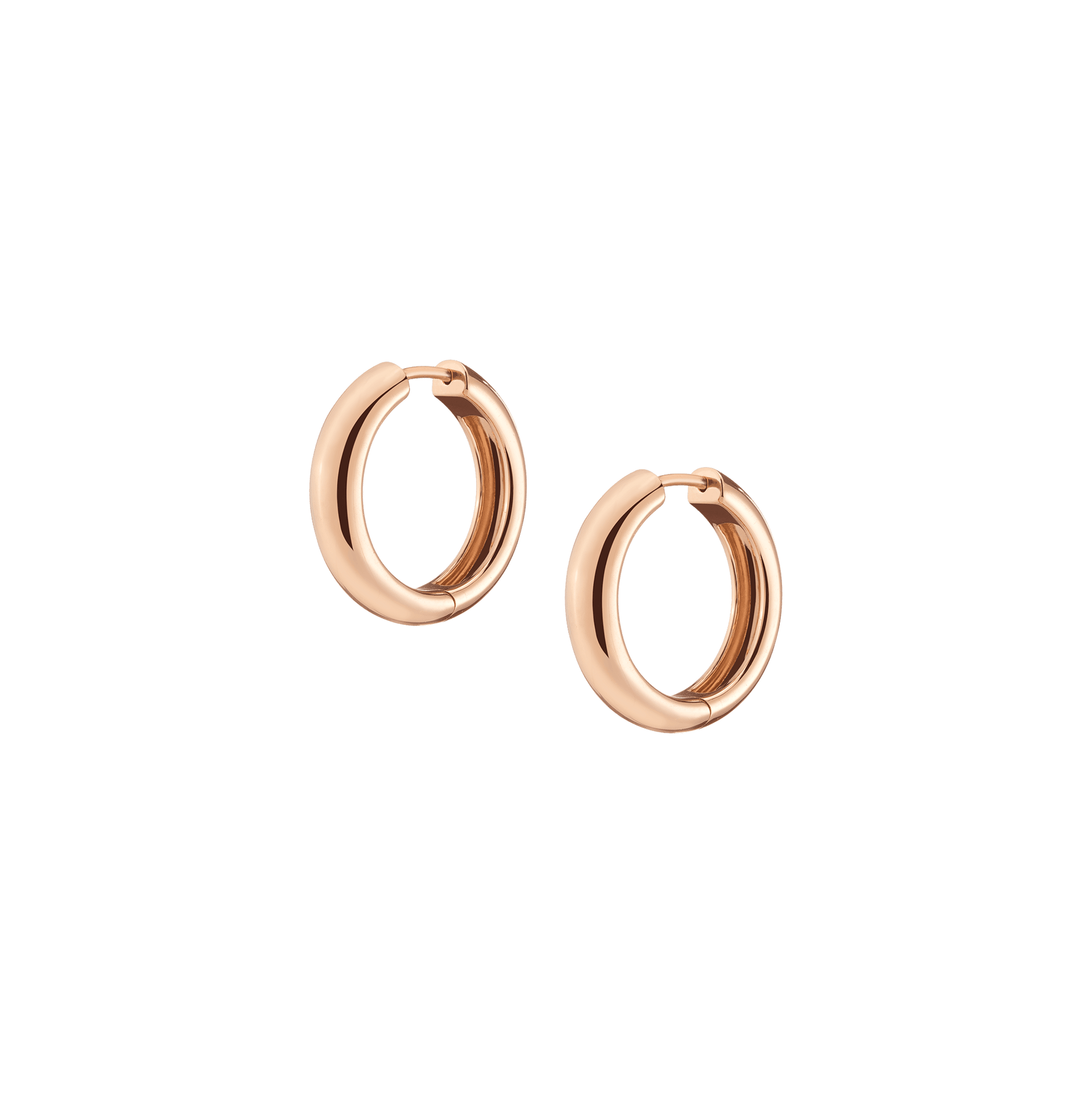 Medium Chunky Hinged Hoop Earrings