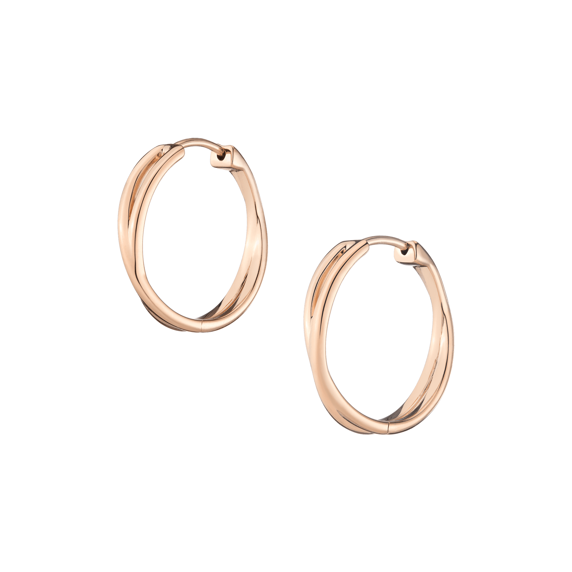 Crossover Hoop Earrings