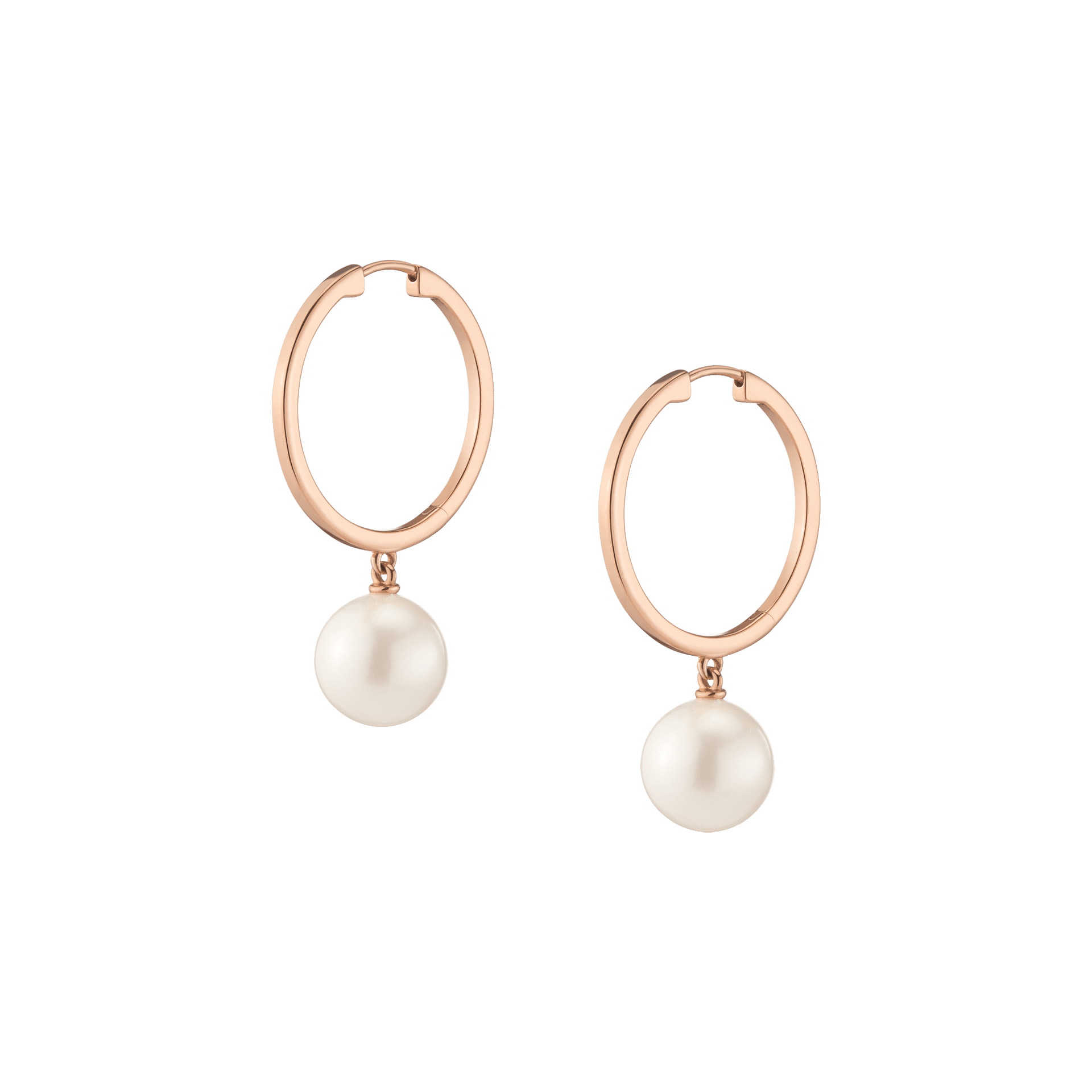 Pearl Hoop Earrings