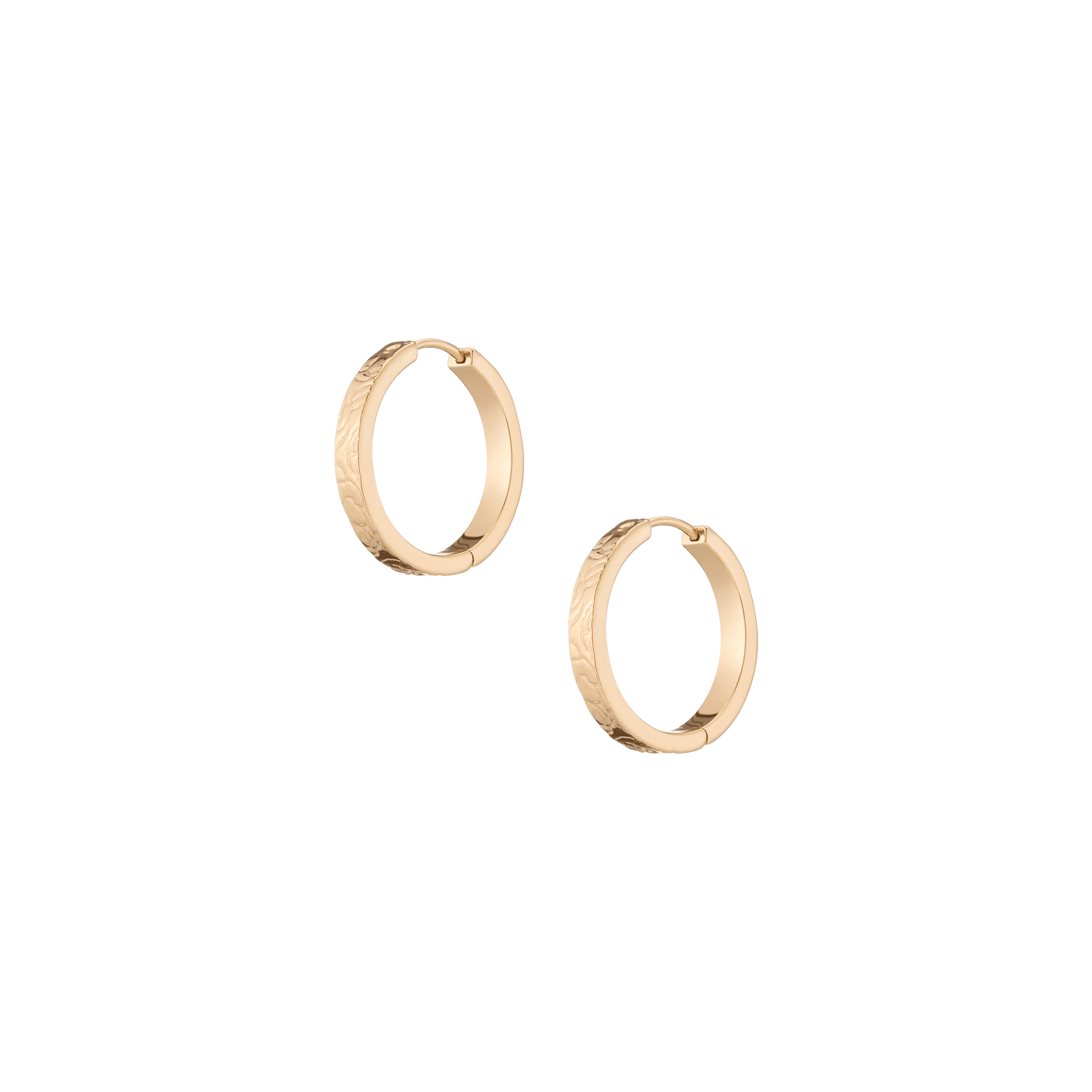 AURATE X MACENNA: Rose Garden Hoop Earrings