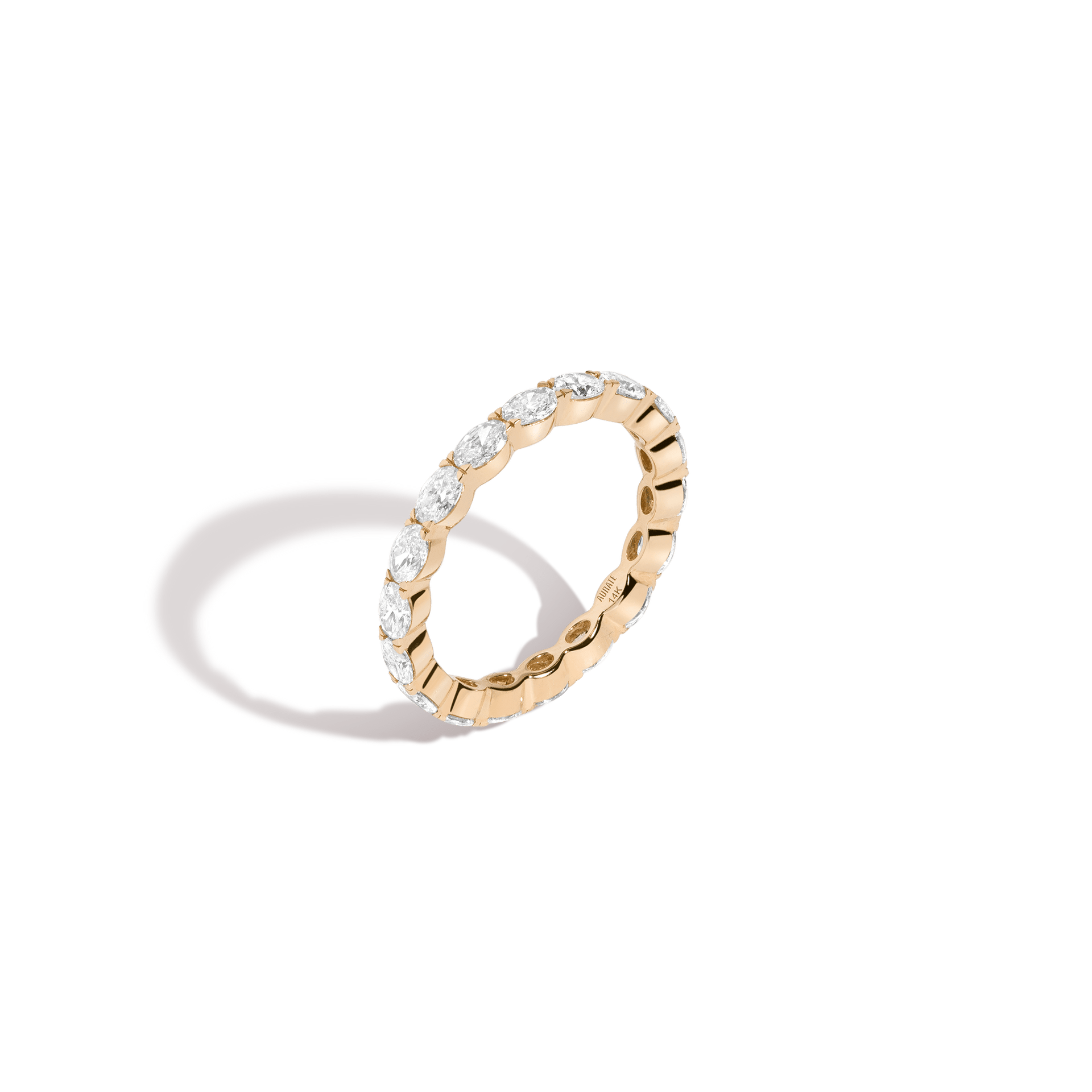 Horizontal Oval Lab Grown Diamond Eternity Ring
