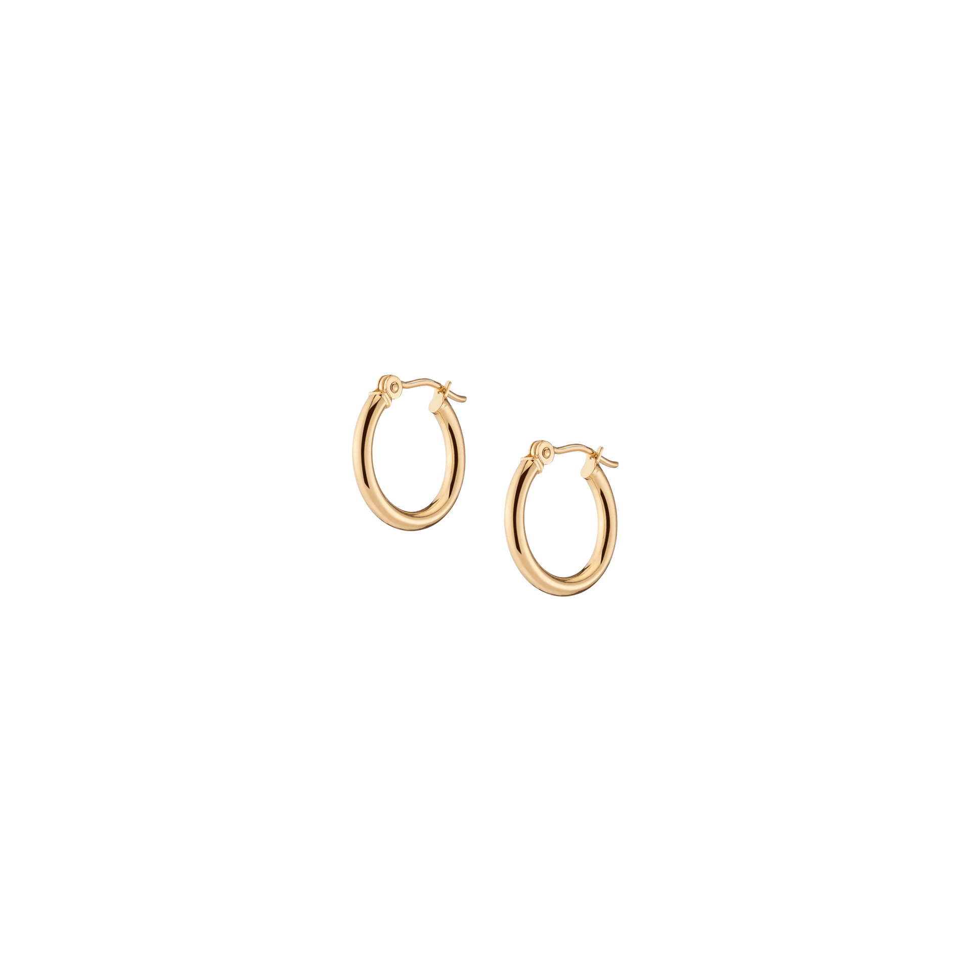 Gold Hoop Earrings - 2mm