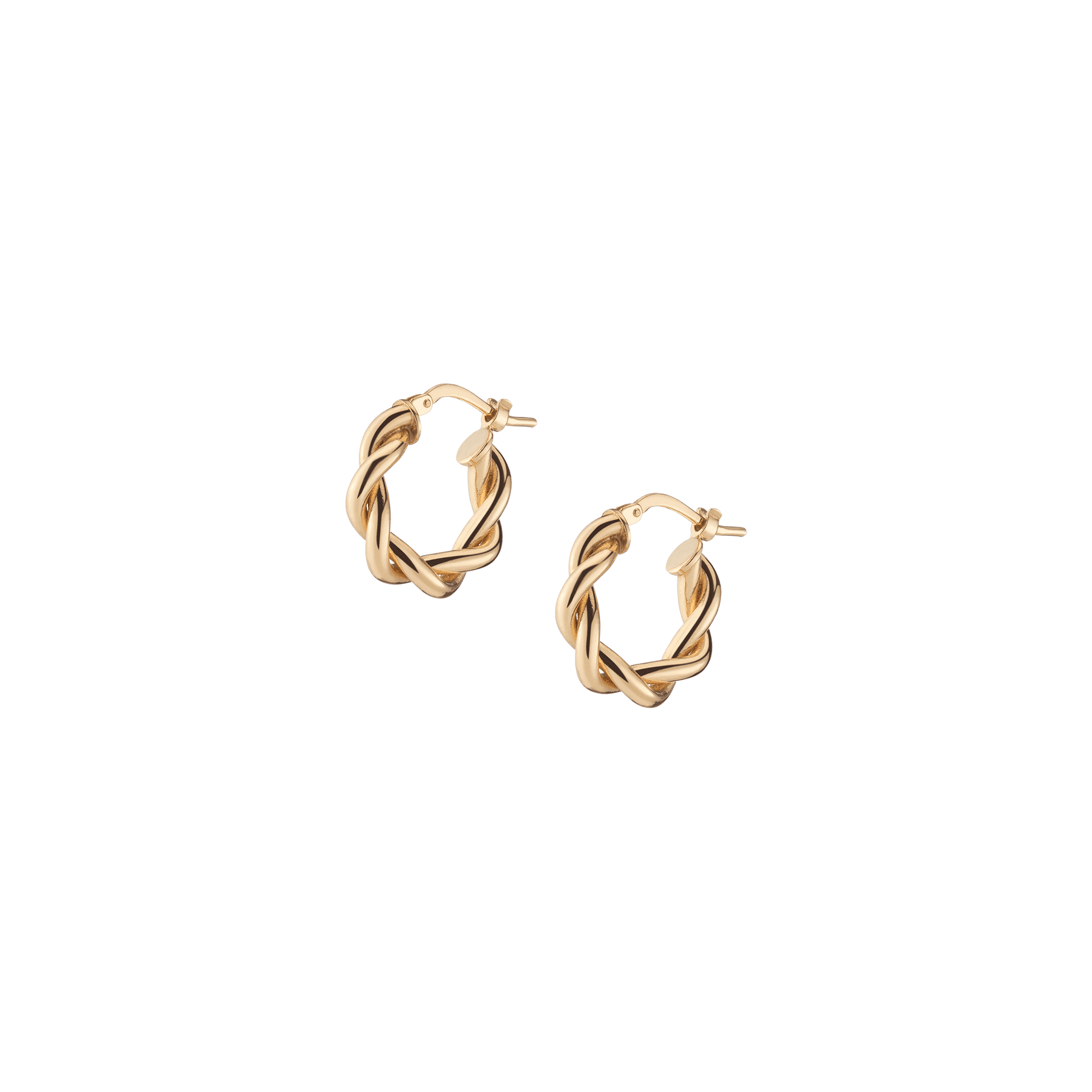 Bold Twisted Hoop Earrings