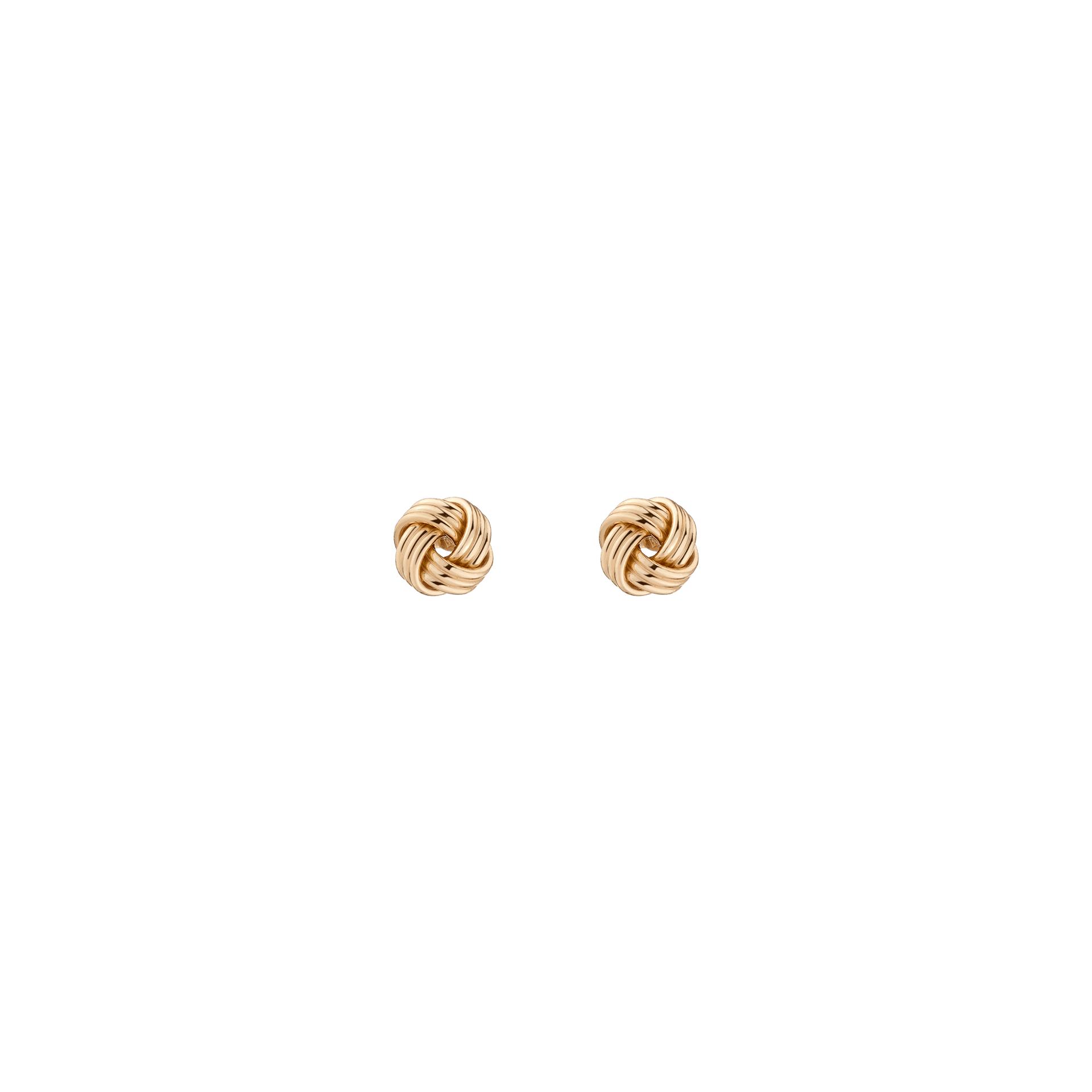 Gold Knot Stud Earrings