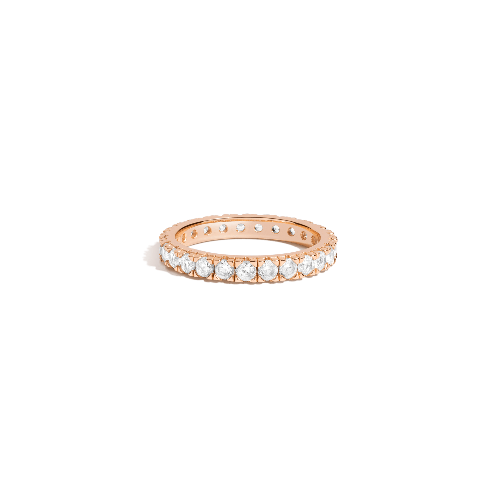 Lab Grown White Sapphire Eternity Ring