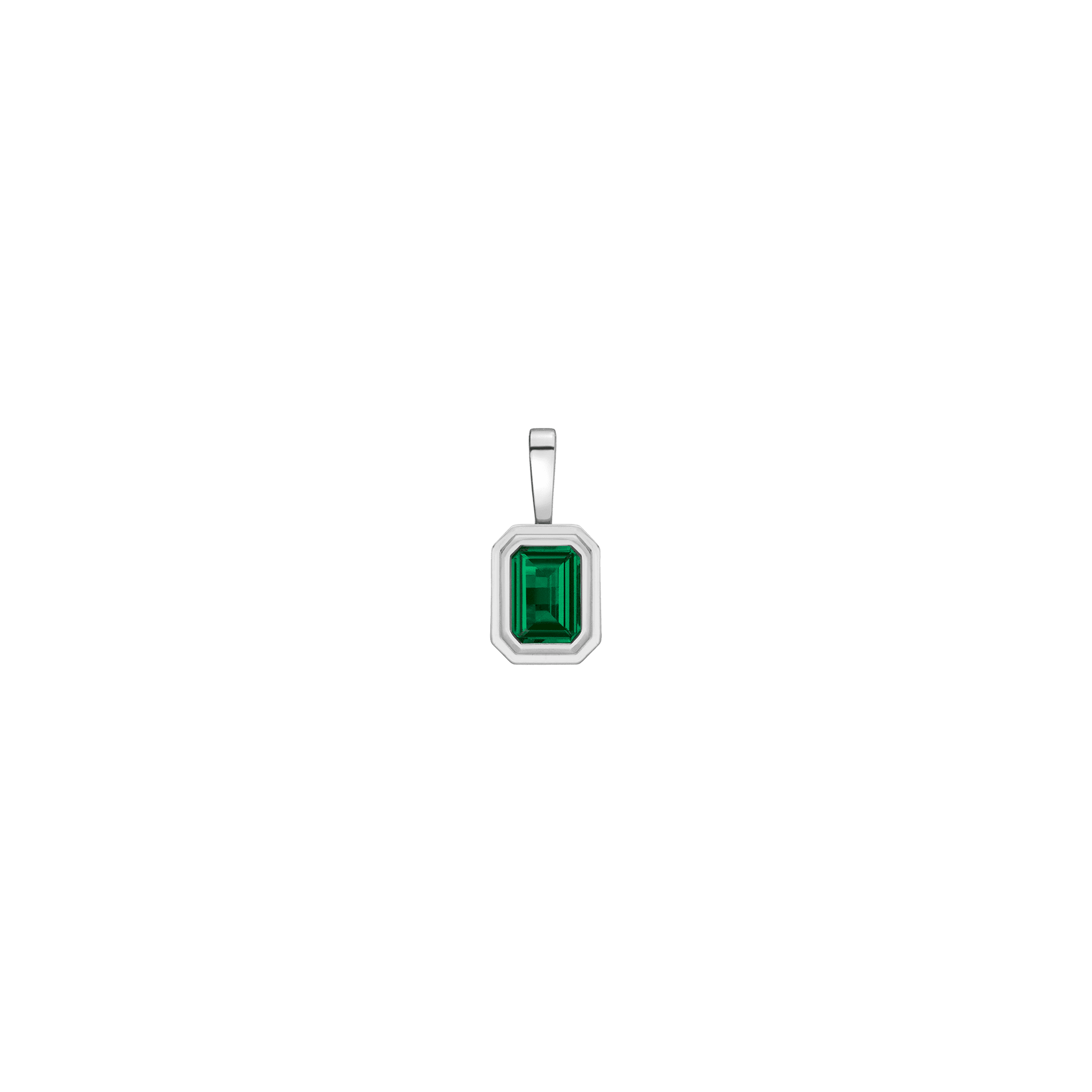 Lab Grown Emerald Heirloom Pendant