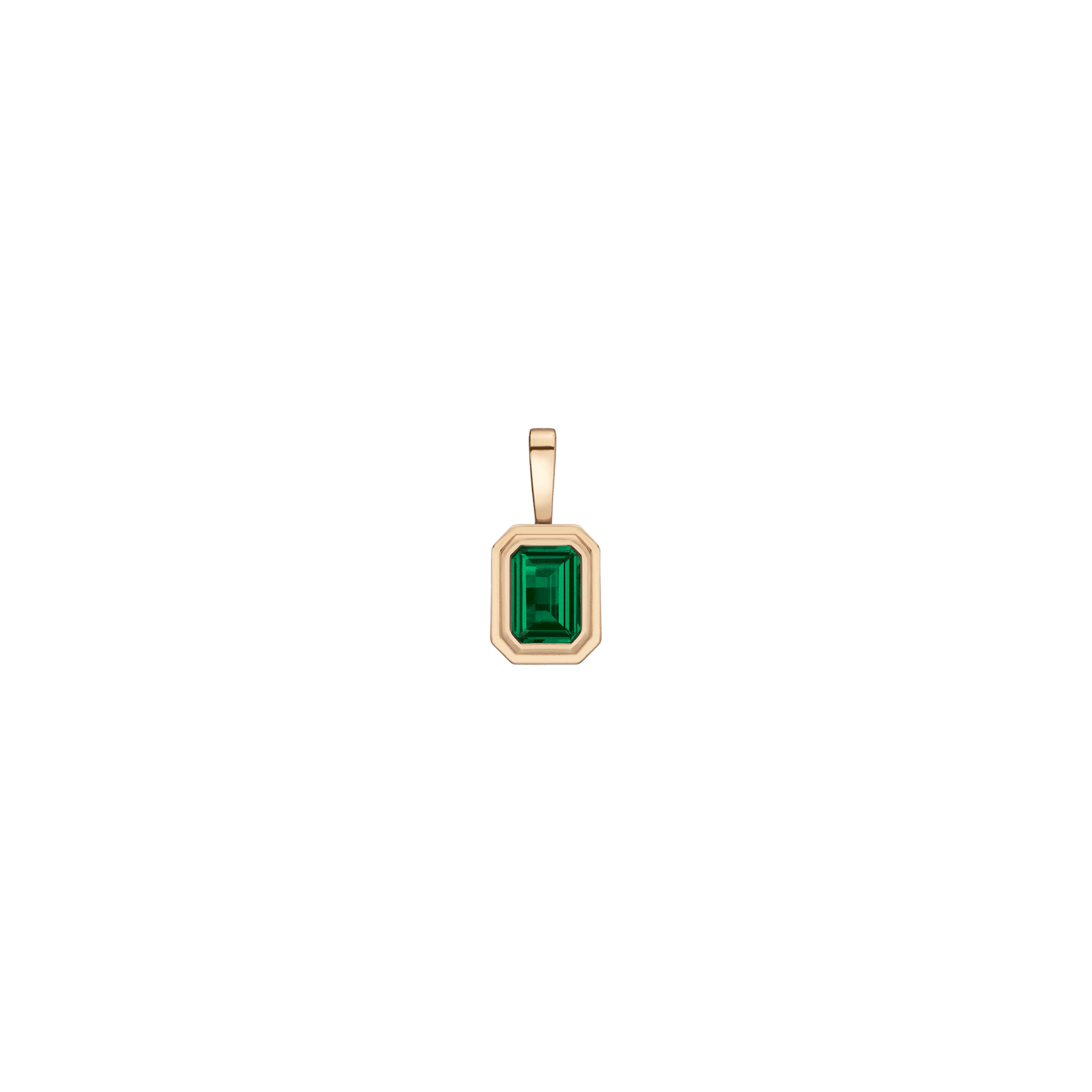 Lab Grown Emerald Heirloom Pendant
