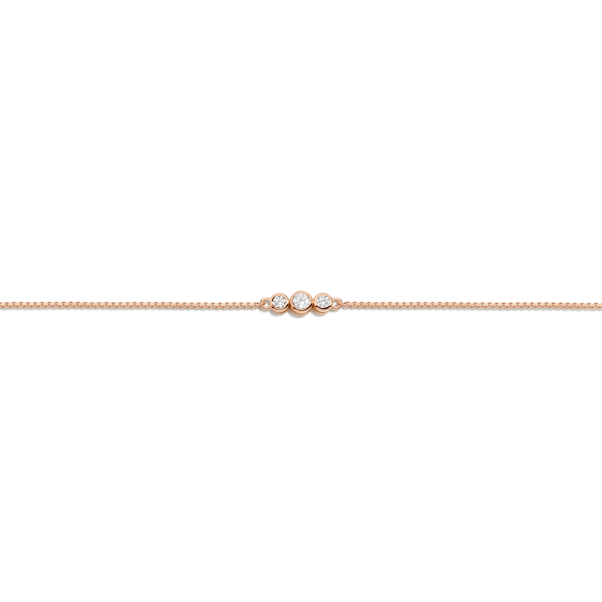 Mini Graduated Lab Grown Diamond Bezel Bracelet