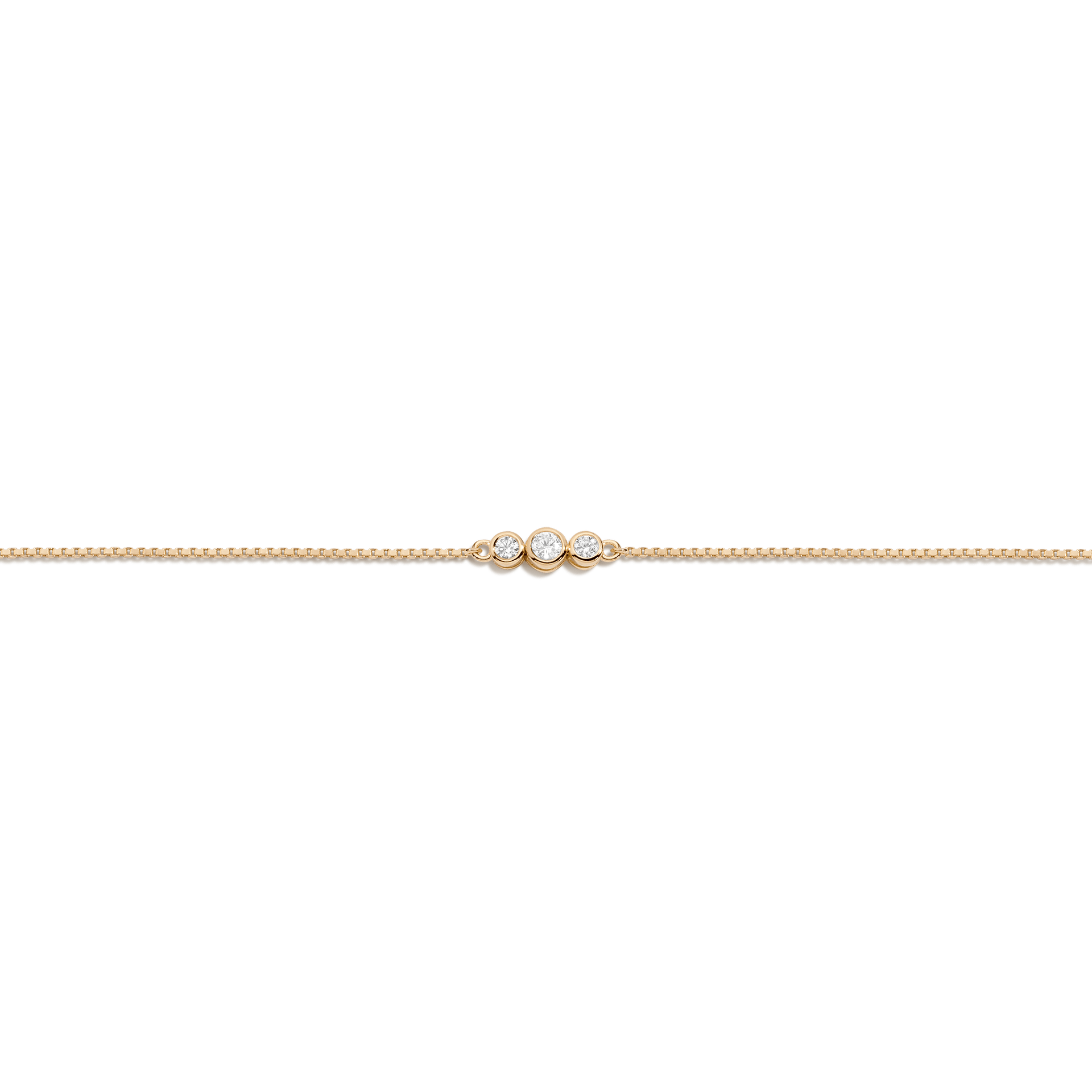 Mini Graduated Lab Grown Diamond Bezel Bracelet