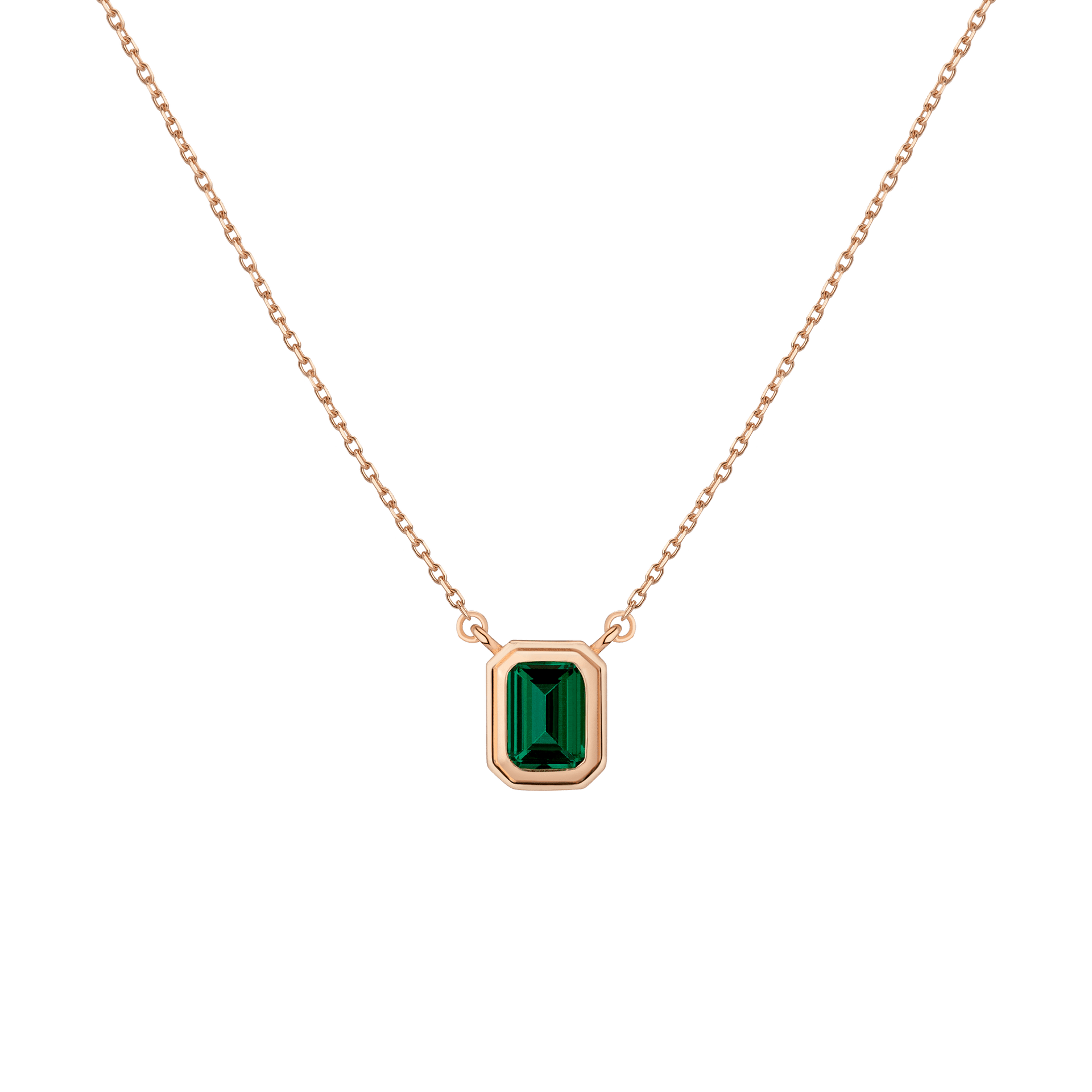 Lab Grown Emerald Heirloom Necklace
