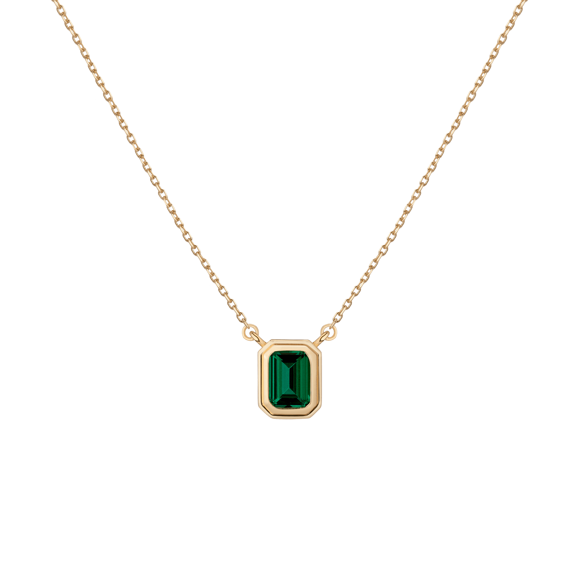 Lab Grown Emerald Heirloom Necklace