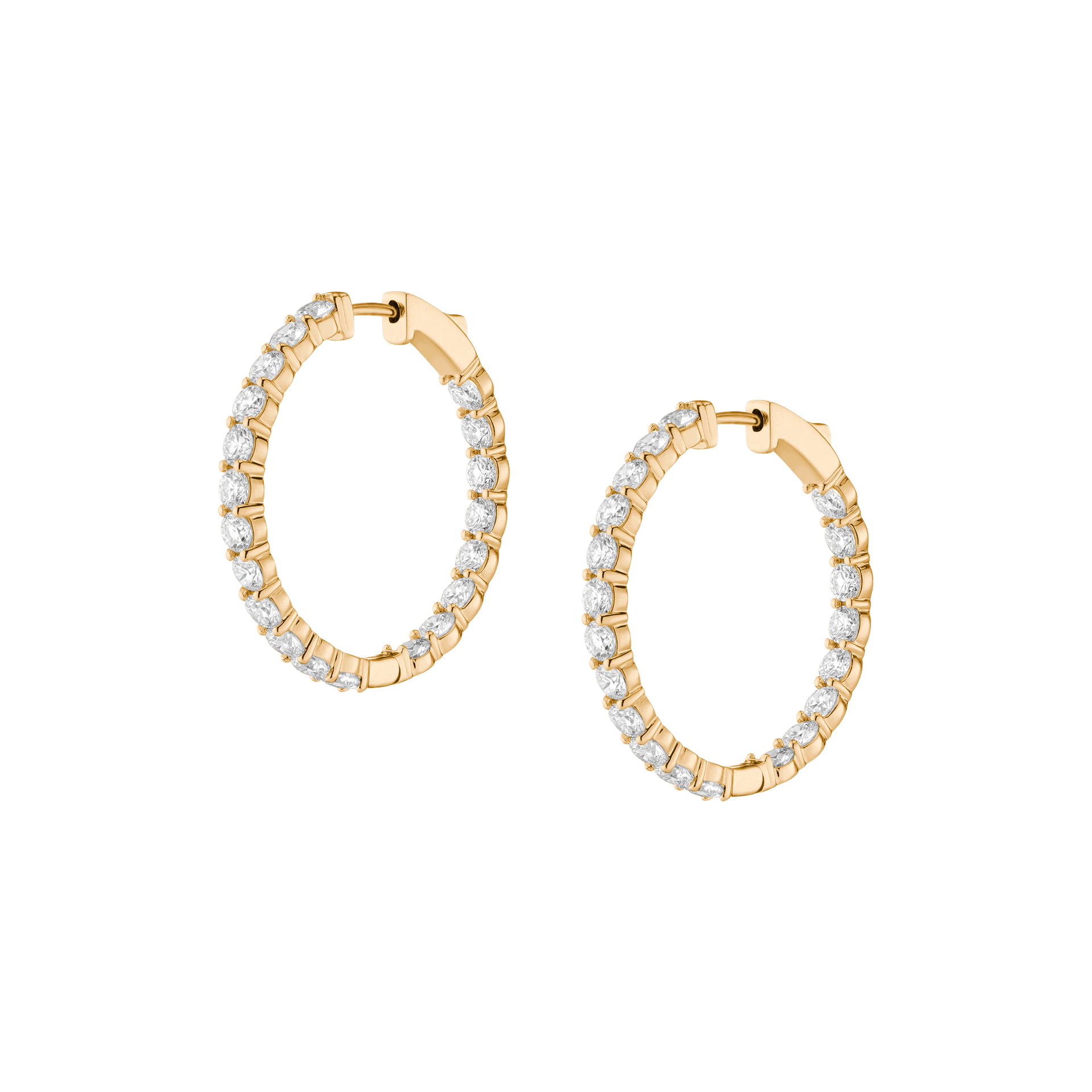 4ct Luxury Lab Grown Diamond Hoops