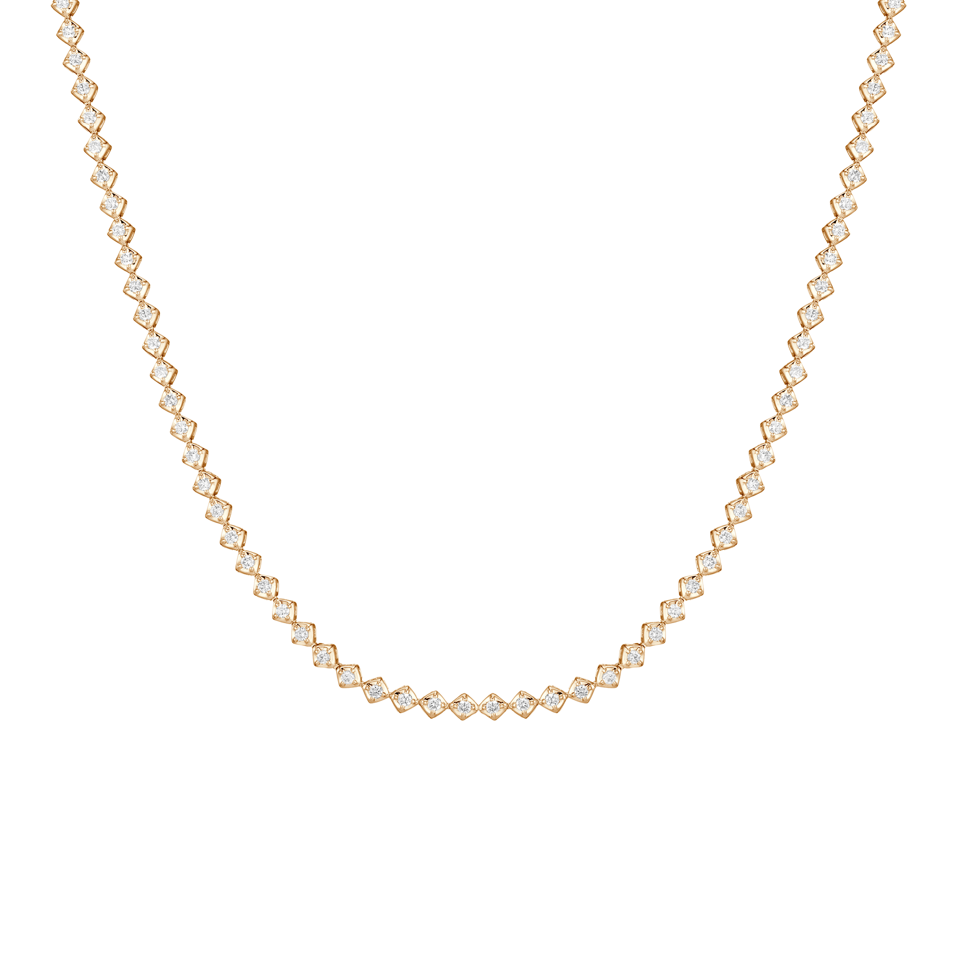 Petite Lab Grown Diamond Tennis Choker Necklace