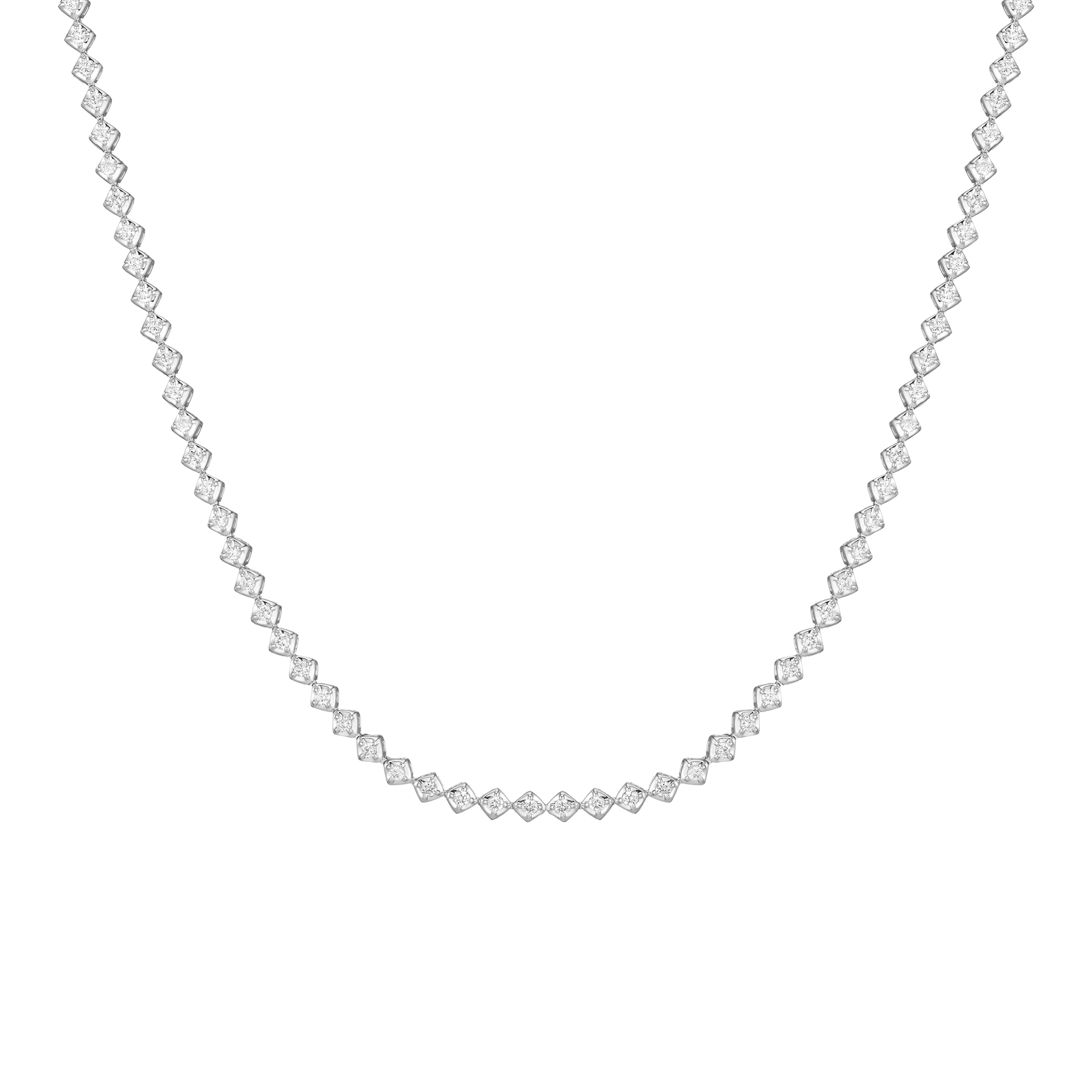 Petite Lab Grown Diamond Tennis Choker Necklace