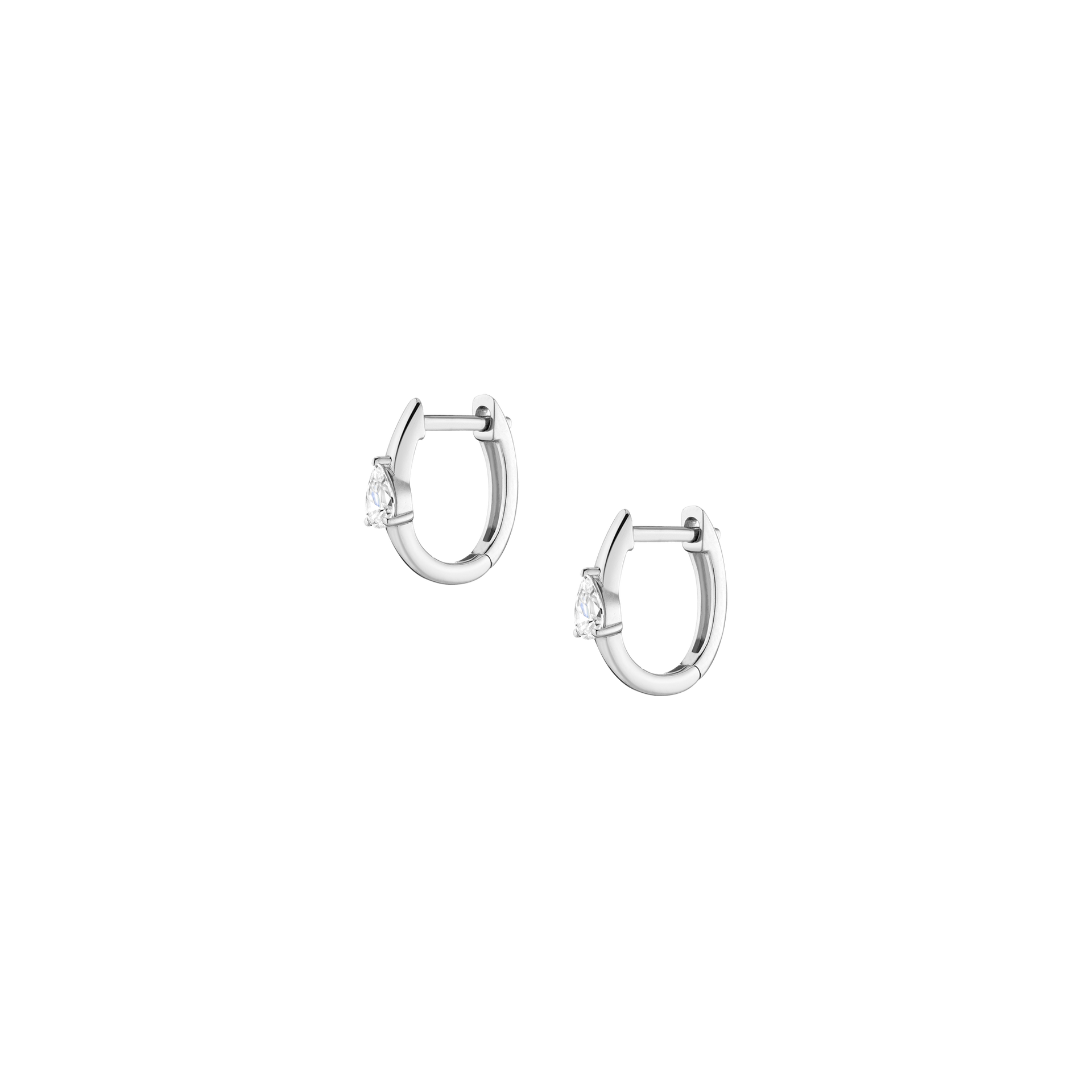 Pear Lab Grown Diamond Huggies