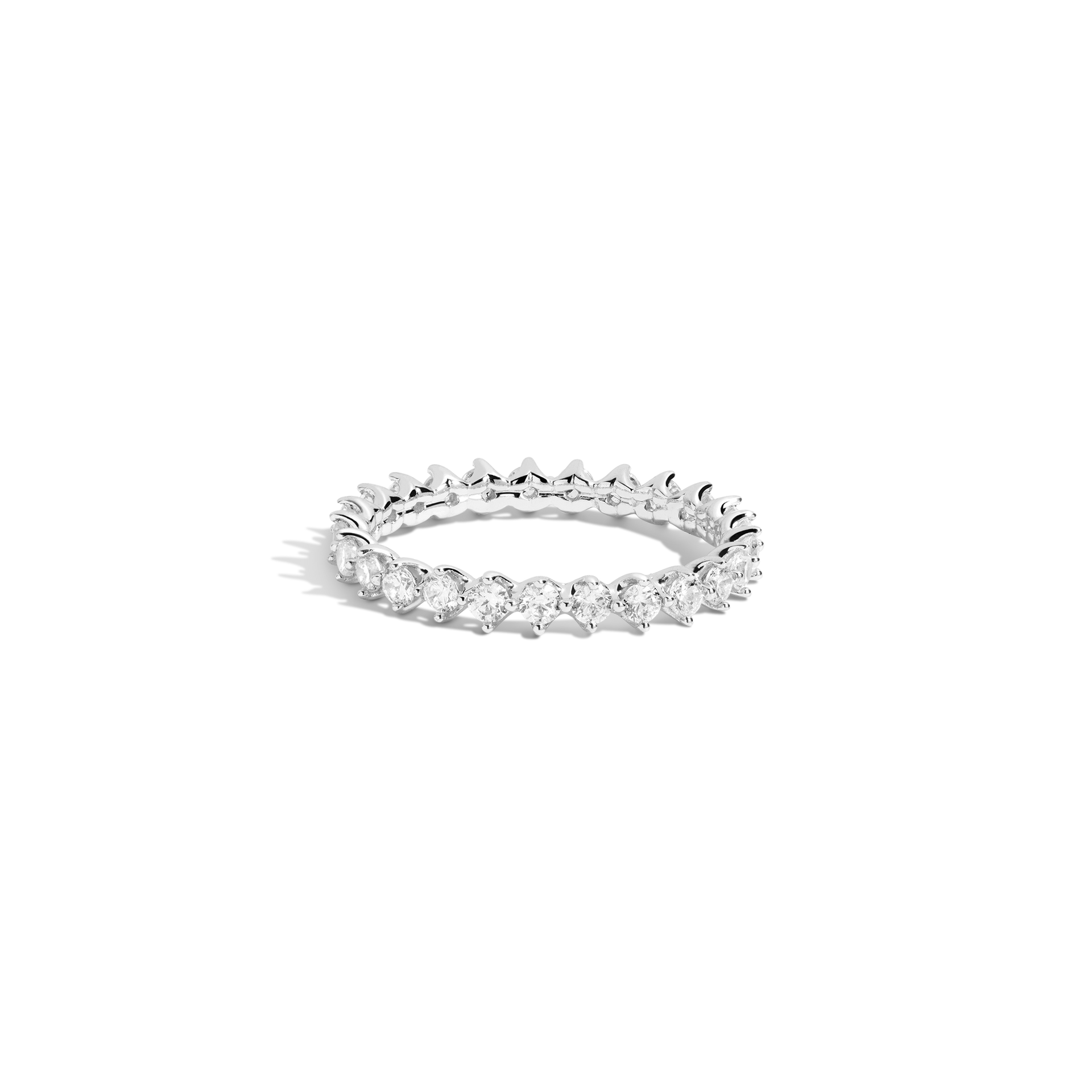 Three-Prong Lab Grown Diamond Eternity Ring