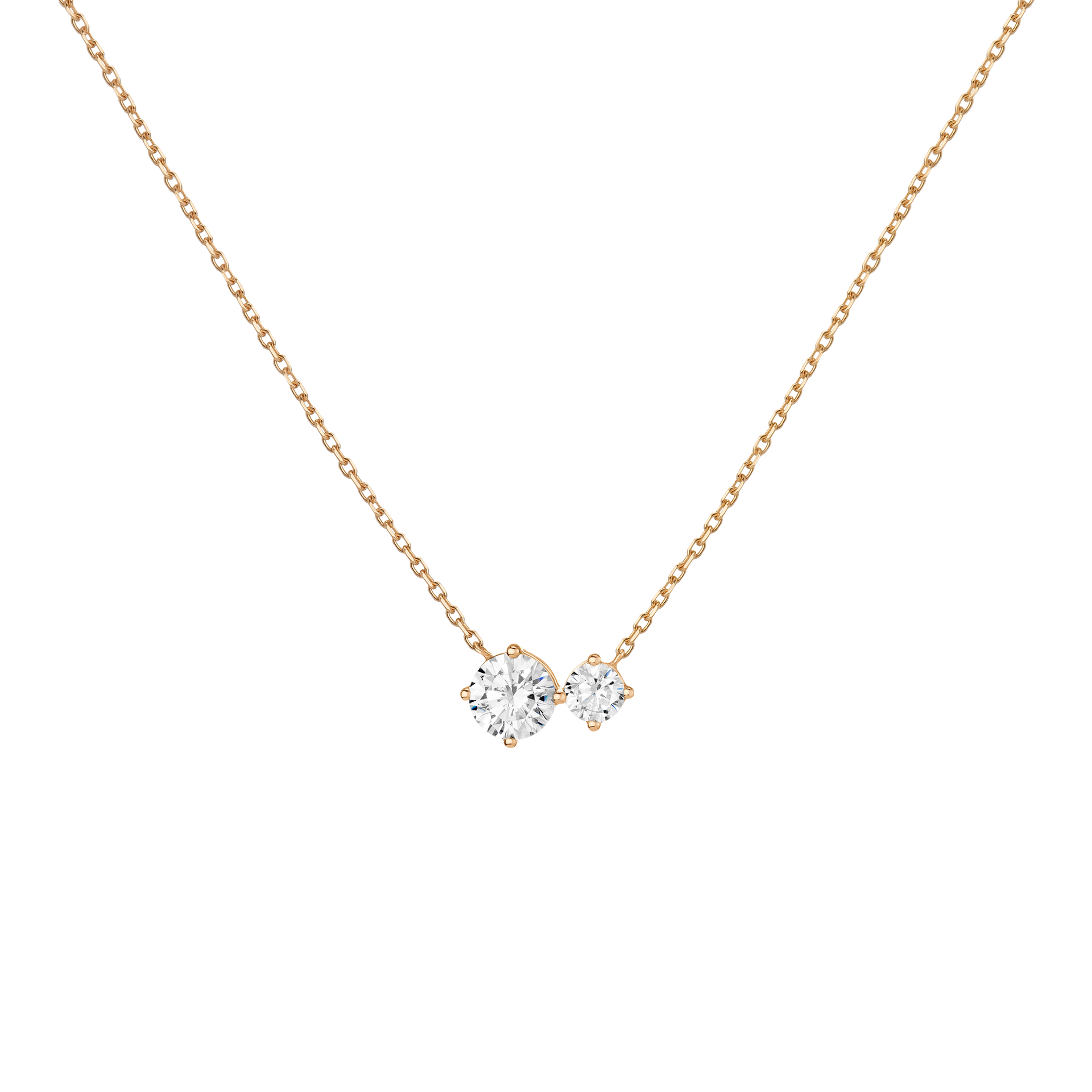 Lab Grown Diamond Duo Necklace