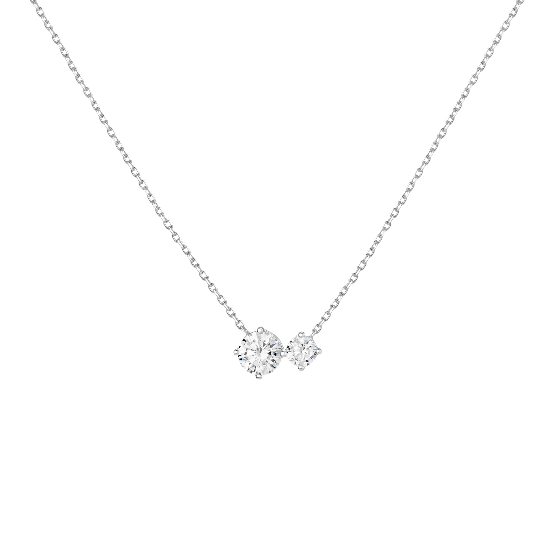 Lab Grown Diamond Duo Necklace