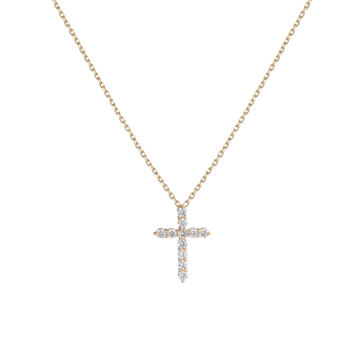 Lab Grown Diamond Cross Necklace