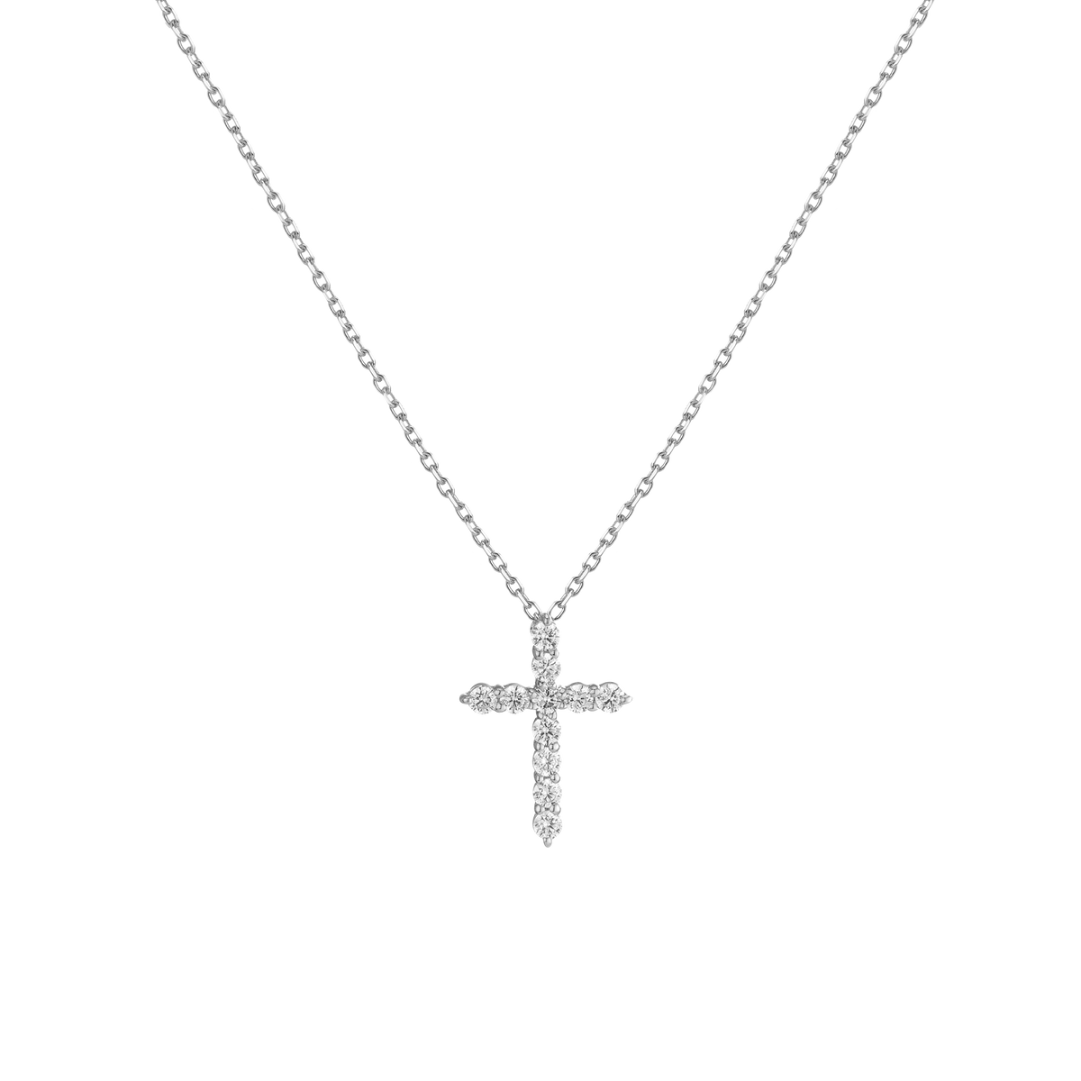 Lab Grown Diamond Cross Necklace