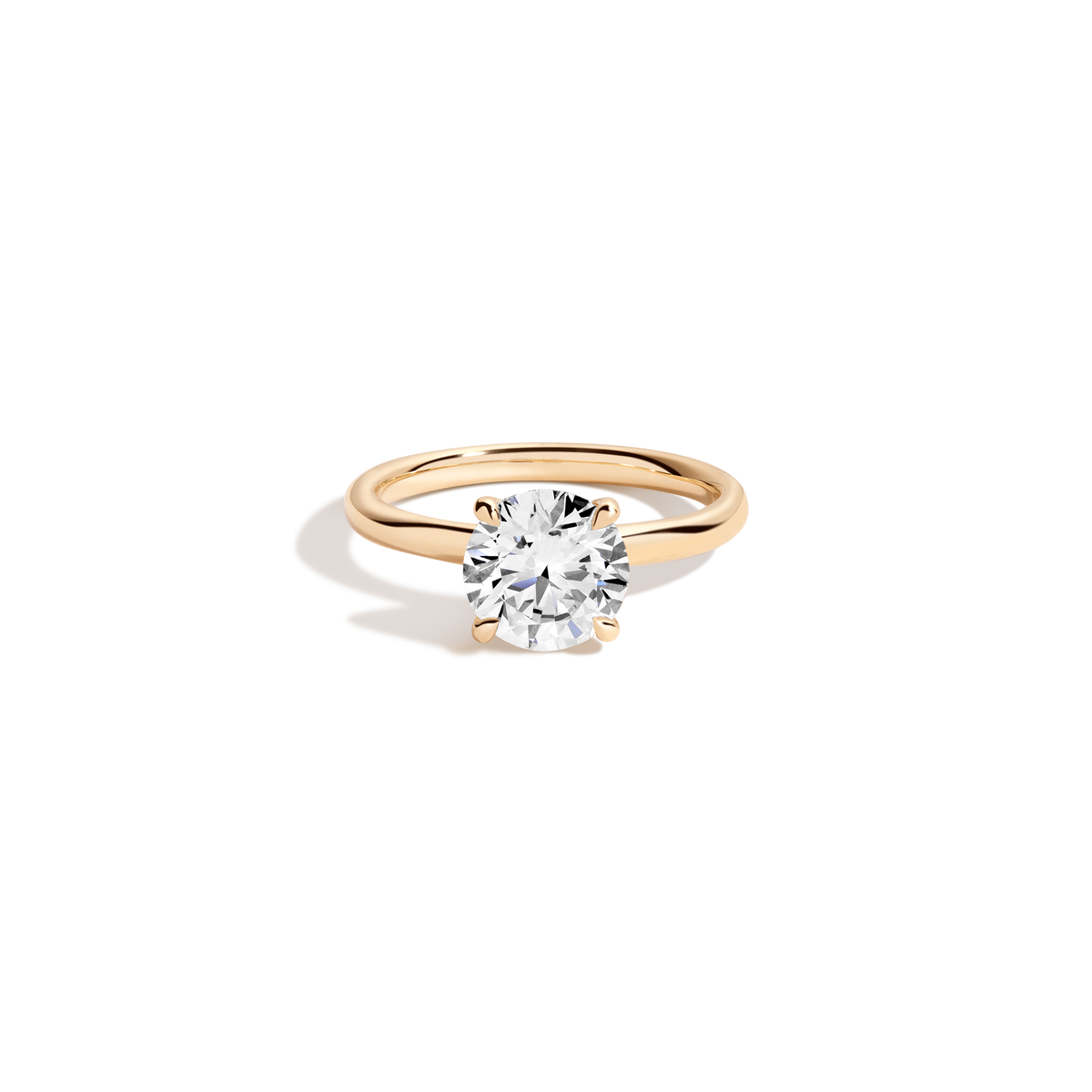 2ct Round Lab Grown Diamond Solitaire Ring