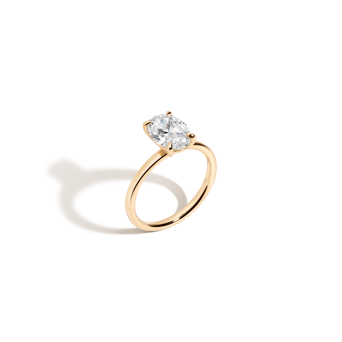 2ct Oval Lab Grown Diamond Solitaire Ring